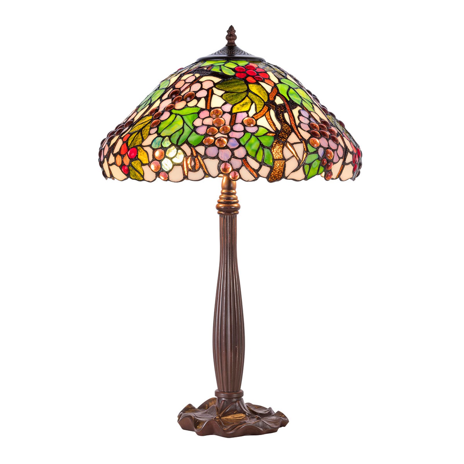 Lámpara de mesa KT9810+P927 de estilo Tiffany