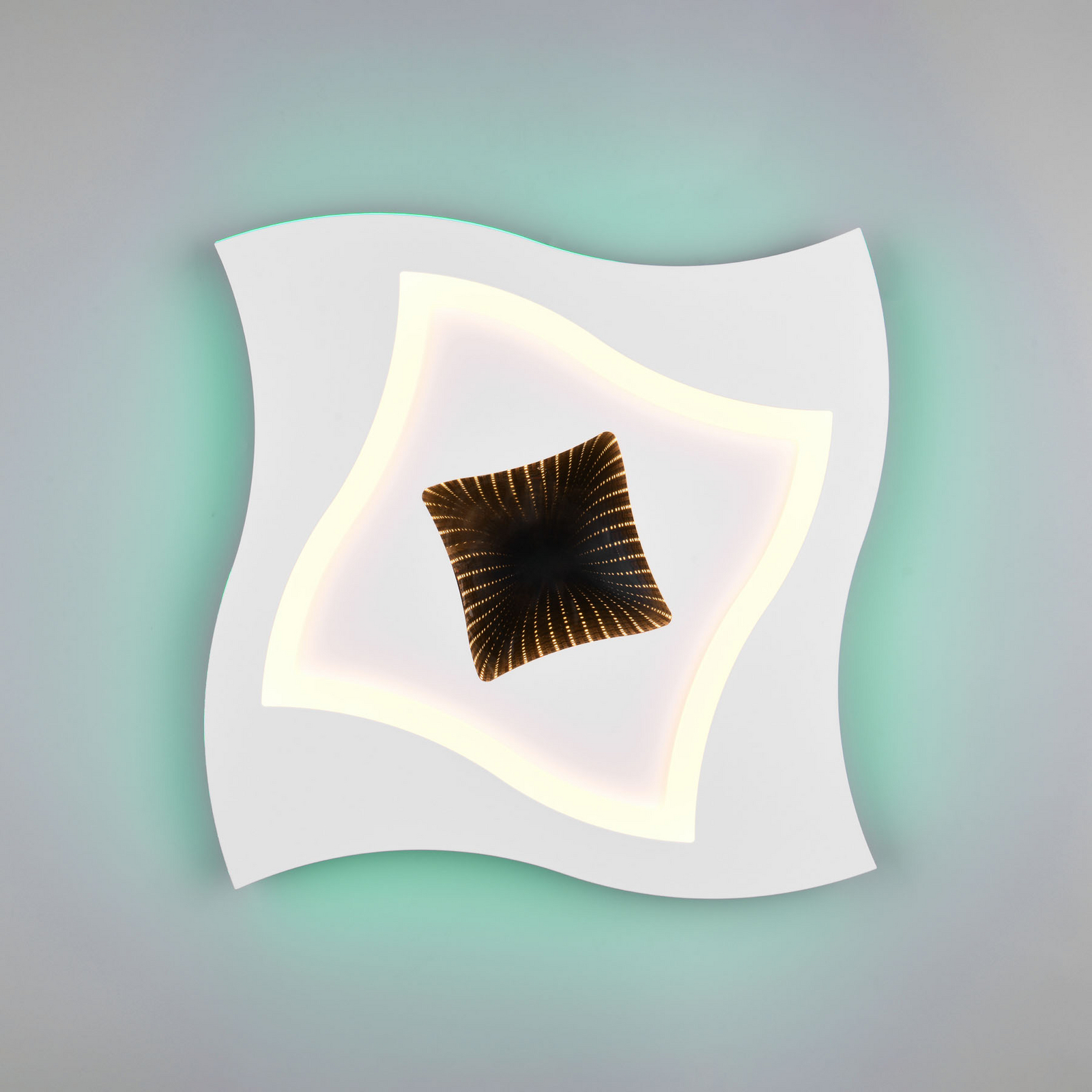 LED-taklampa Klint, längd 50 cm, matt vit, metall RGBW LED-taklampa Klint, längd 50 cm, matt vit, metall RGBW