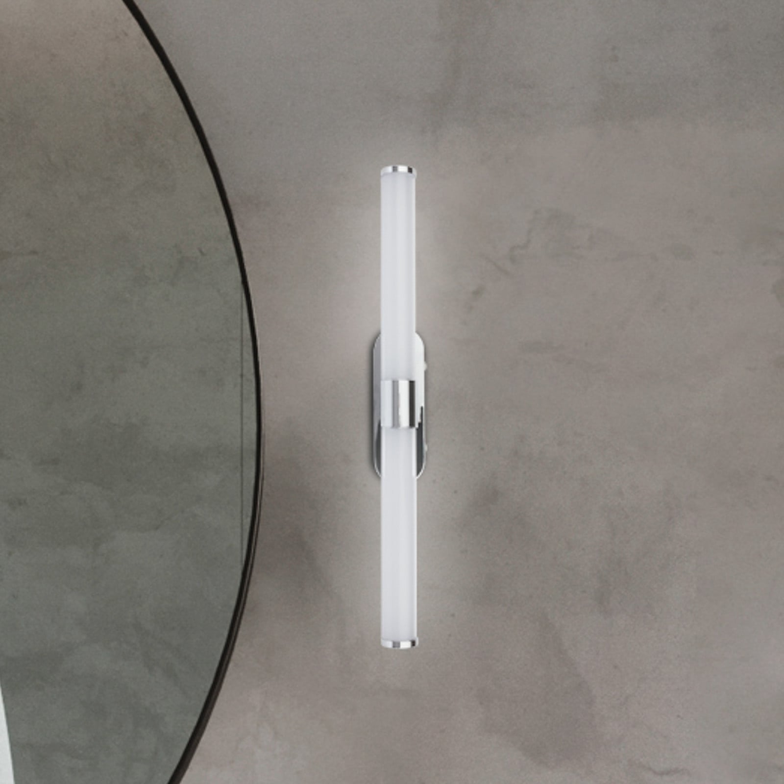 Briloner Aplică de perete LED Runt crom 4.000 K IP44 lungime 40 cm - Baie - Modern - crom lucios - Plastic