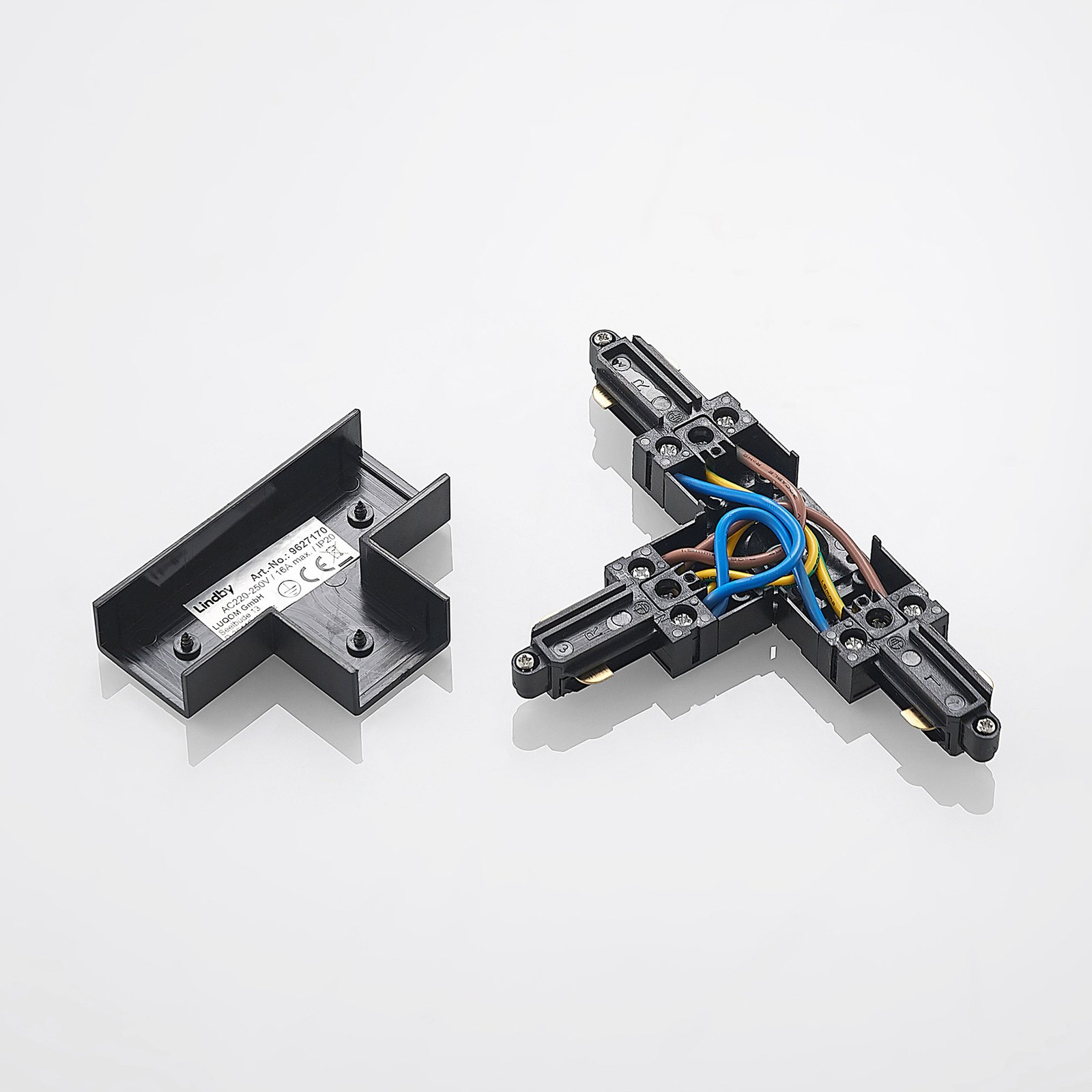 Linaro Track T-Connector Zwart - Lindby