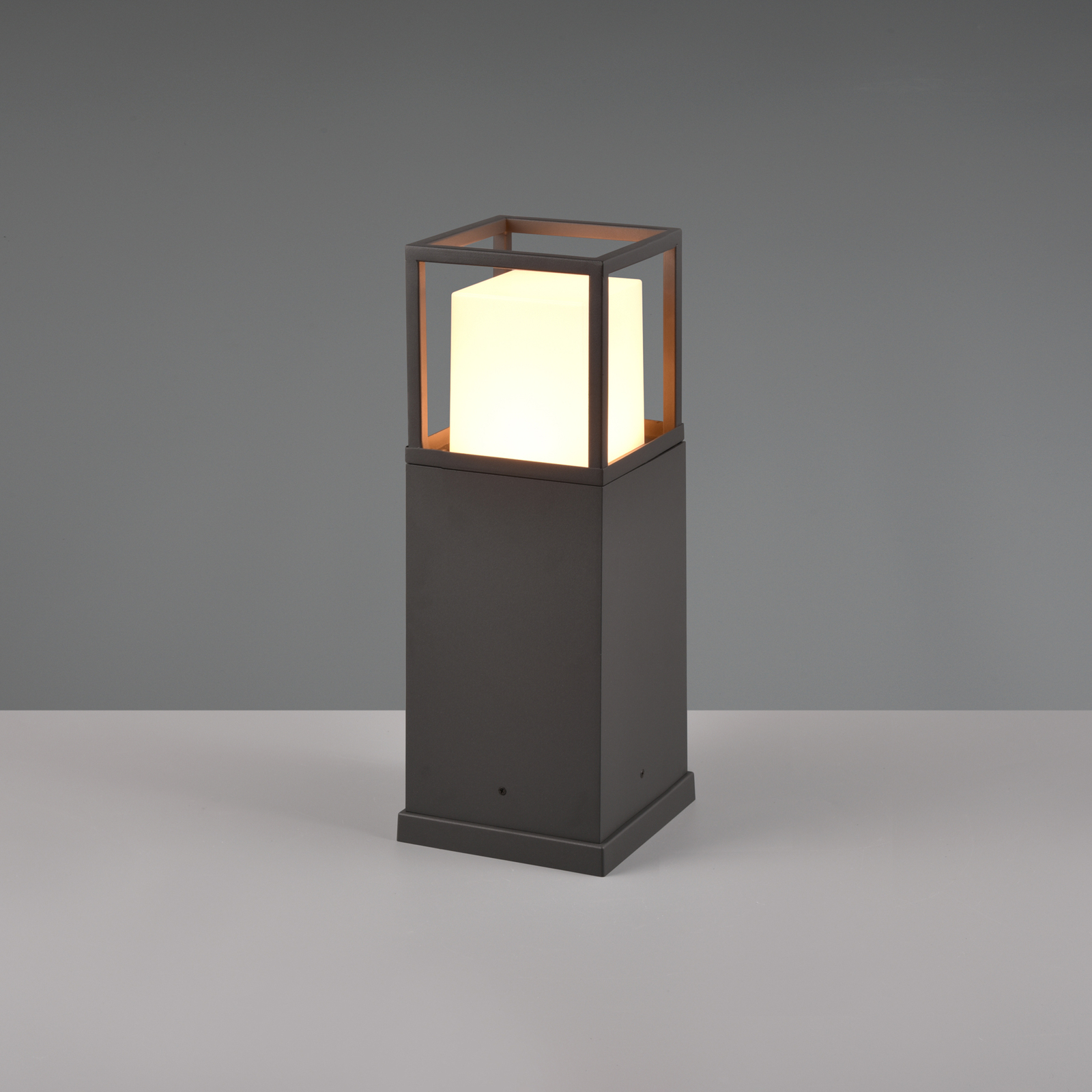LED pedestal light Witham, anthracite, CCT
