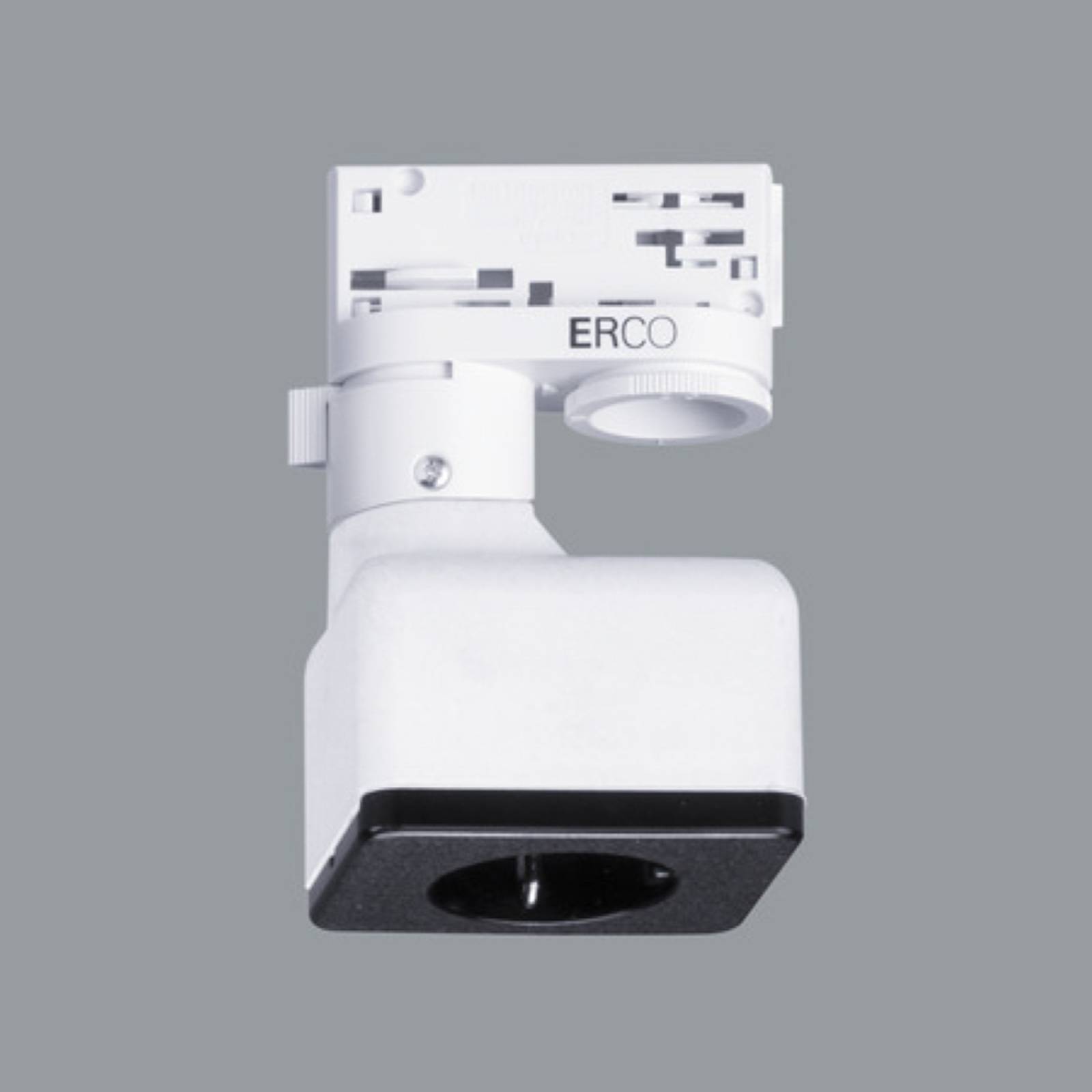 Image of ERCO adaptateur triphasé avec prise Schuko, blanc 
