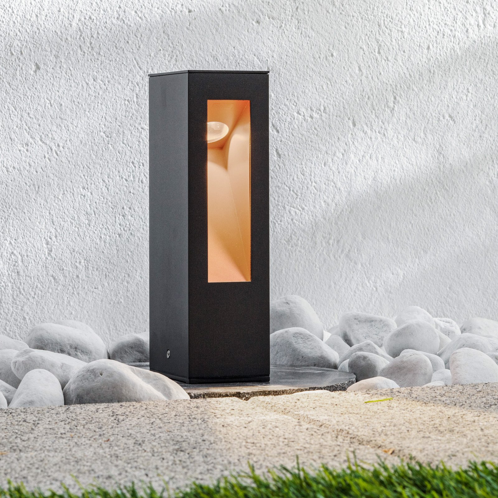 Jenke Buiten Tuinlamp Graphite/Matt Gold - Lucande
