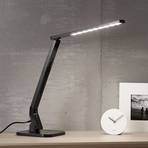 Den svarte LED-skrivebordslampen Eleni