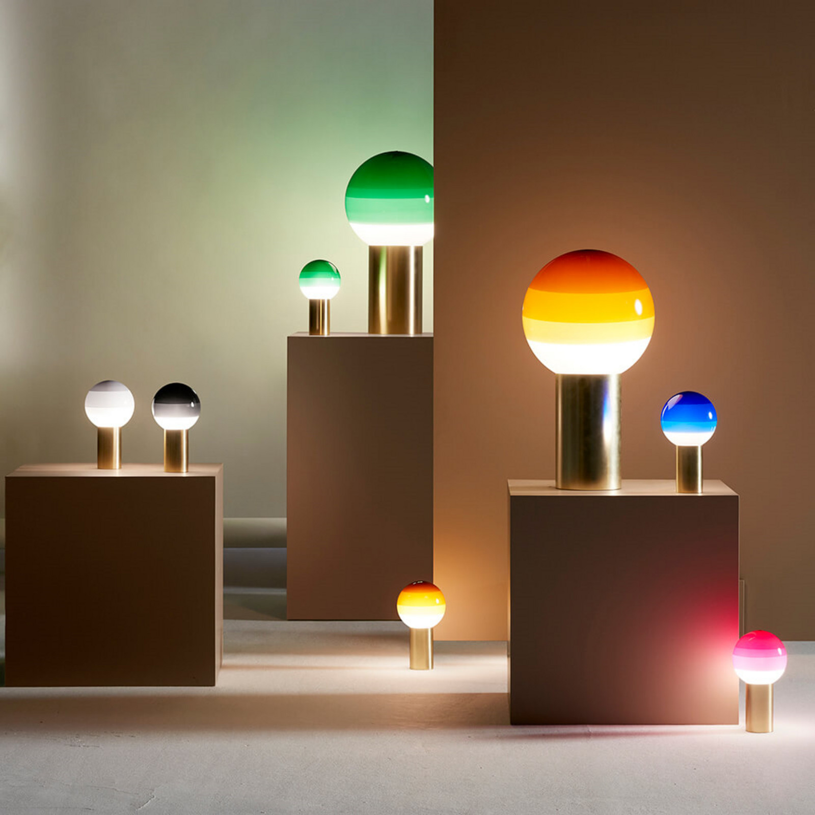 Dipping Light Veioză Amber - Marset - Camera de zi / sufragerie - Design - Sticlă