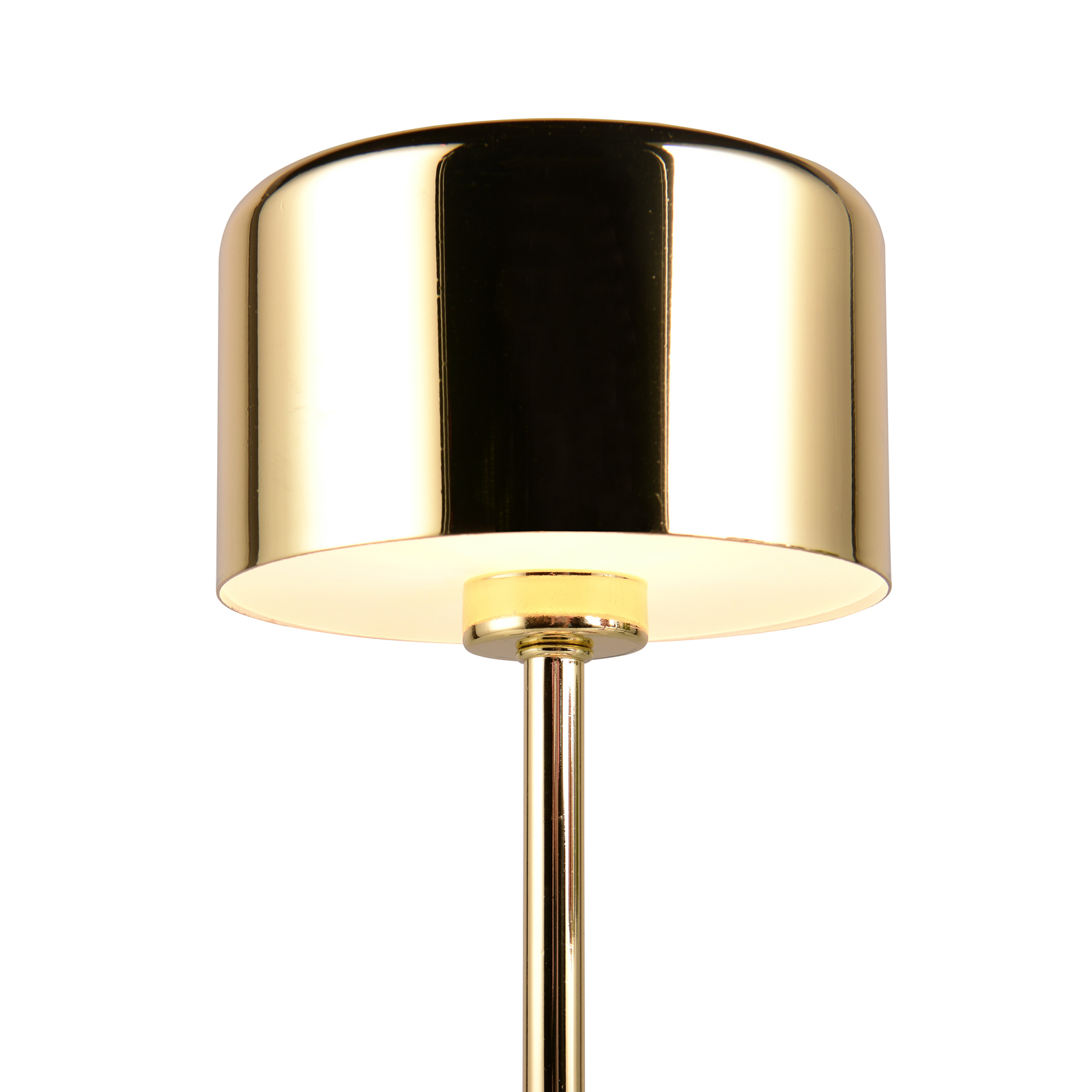 LED table lamp Jeff, brass, height 30 cm, metal