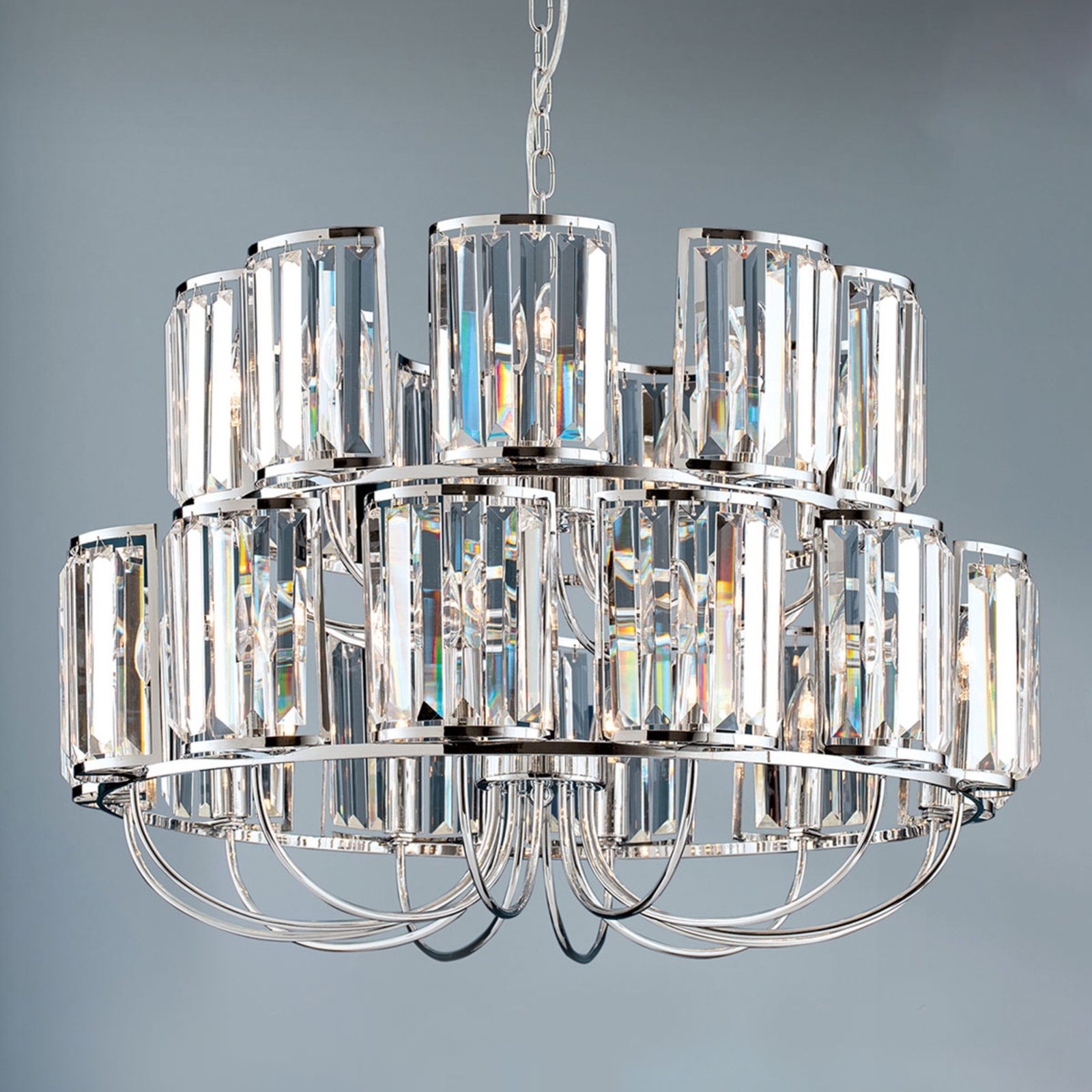 Lustre de Gstaad equipado com cristais K9