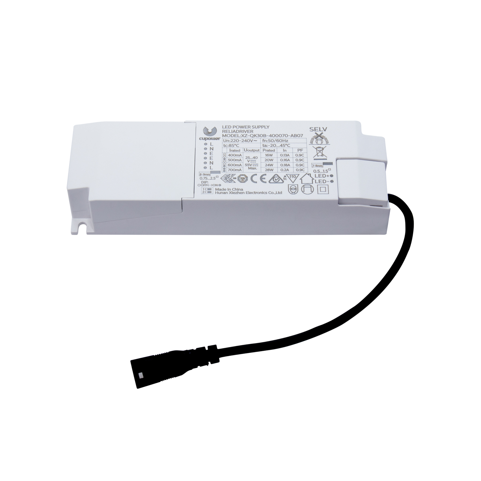 DOTLUX LED toiteallikas CC 400/500/600/700mA 16-28W