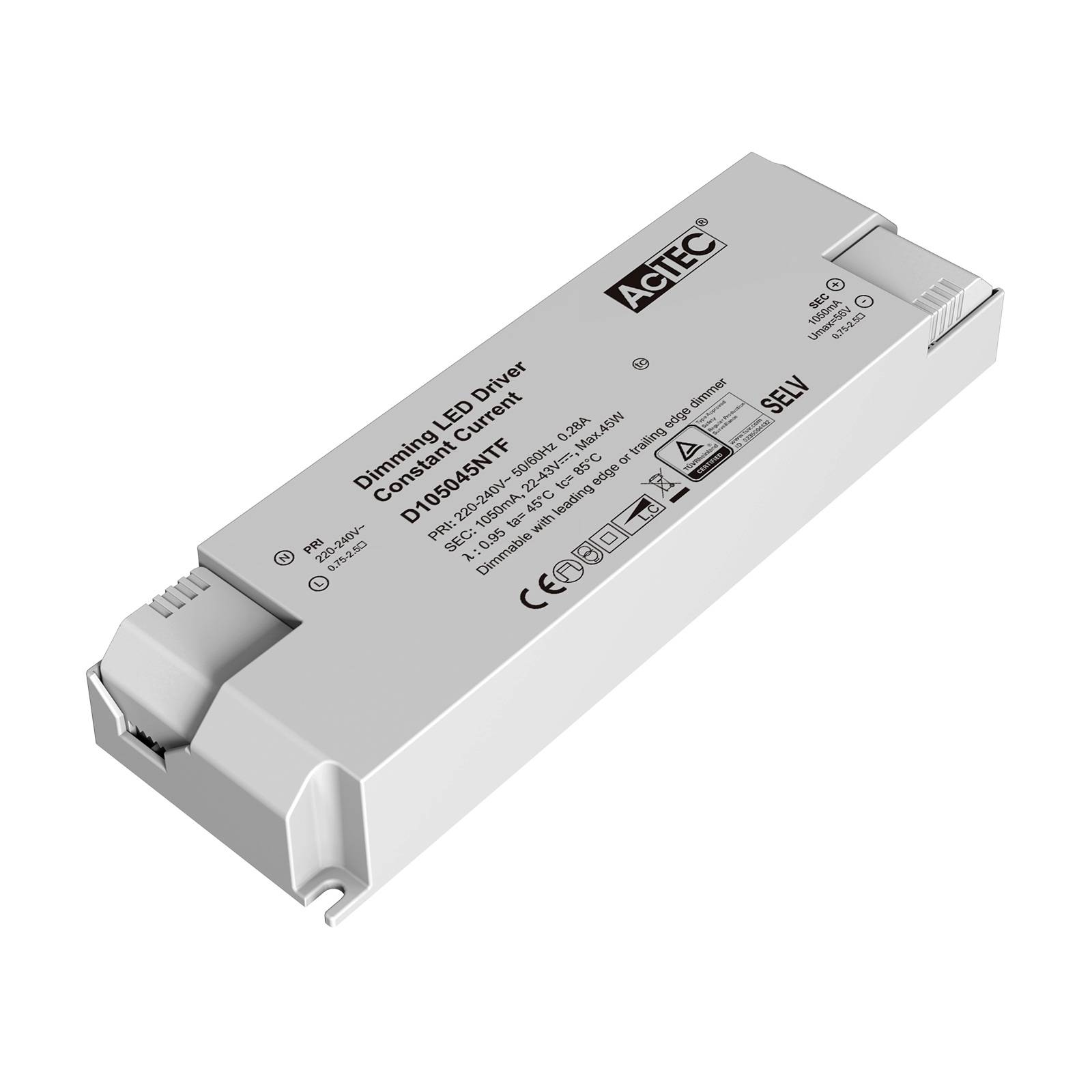 AcTEC Triac LED-drivdon max. 45W 1.050mA