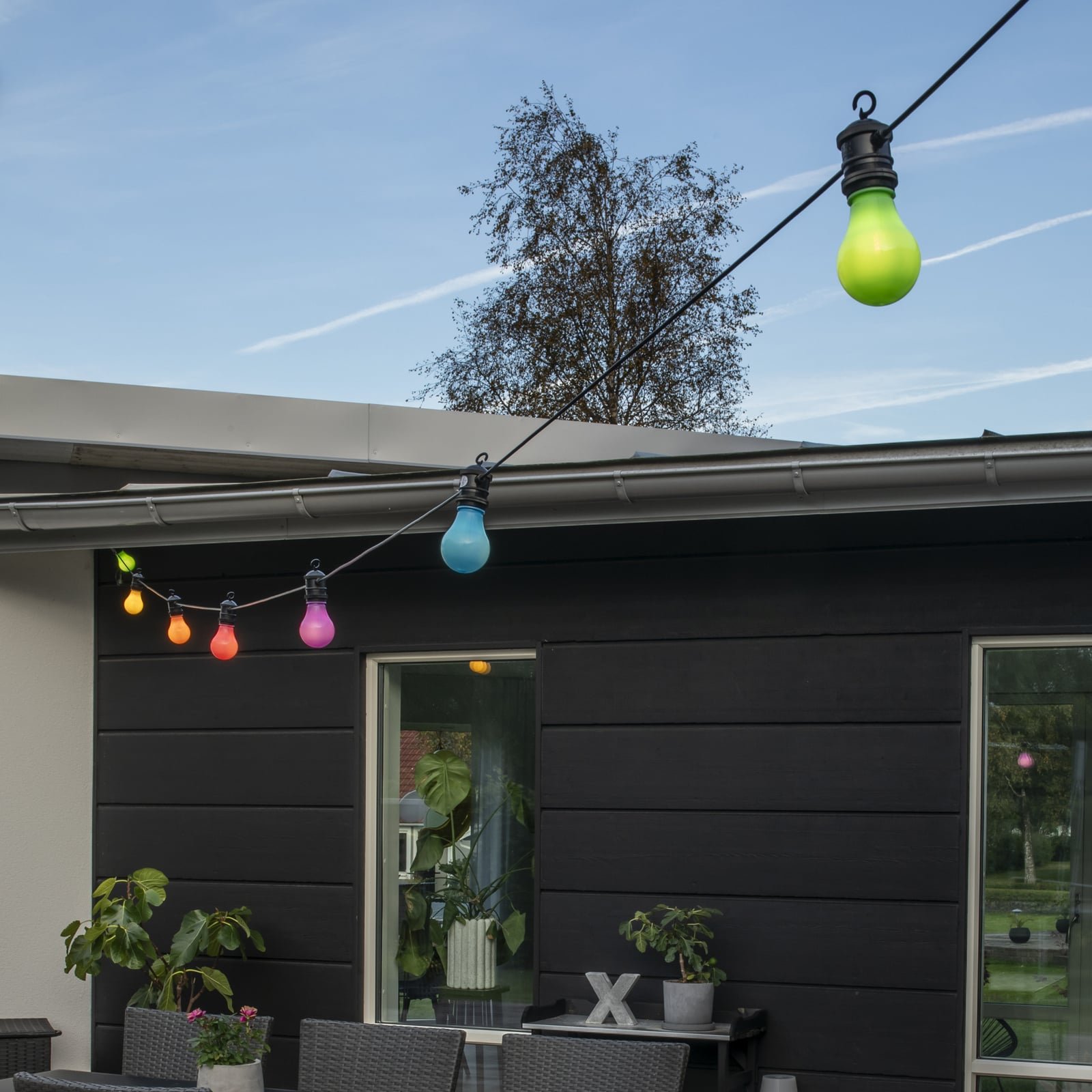 LED lichtketting Party, pastelkleuren, incl. dimmer, IP44 LED lichtketting Party, pastelkleuren, incl. dimmer, IP44