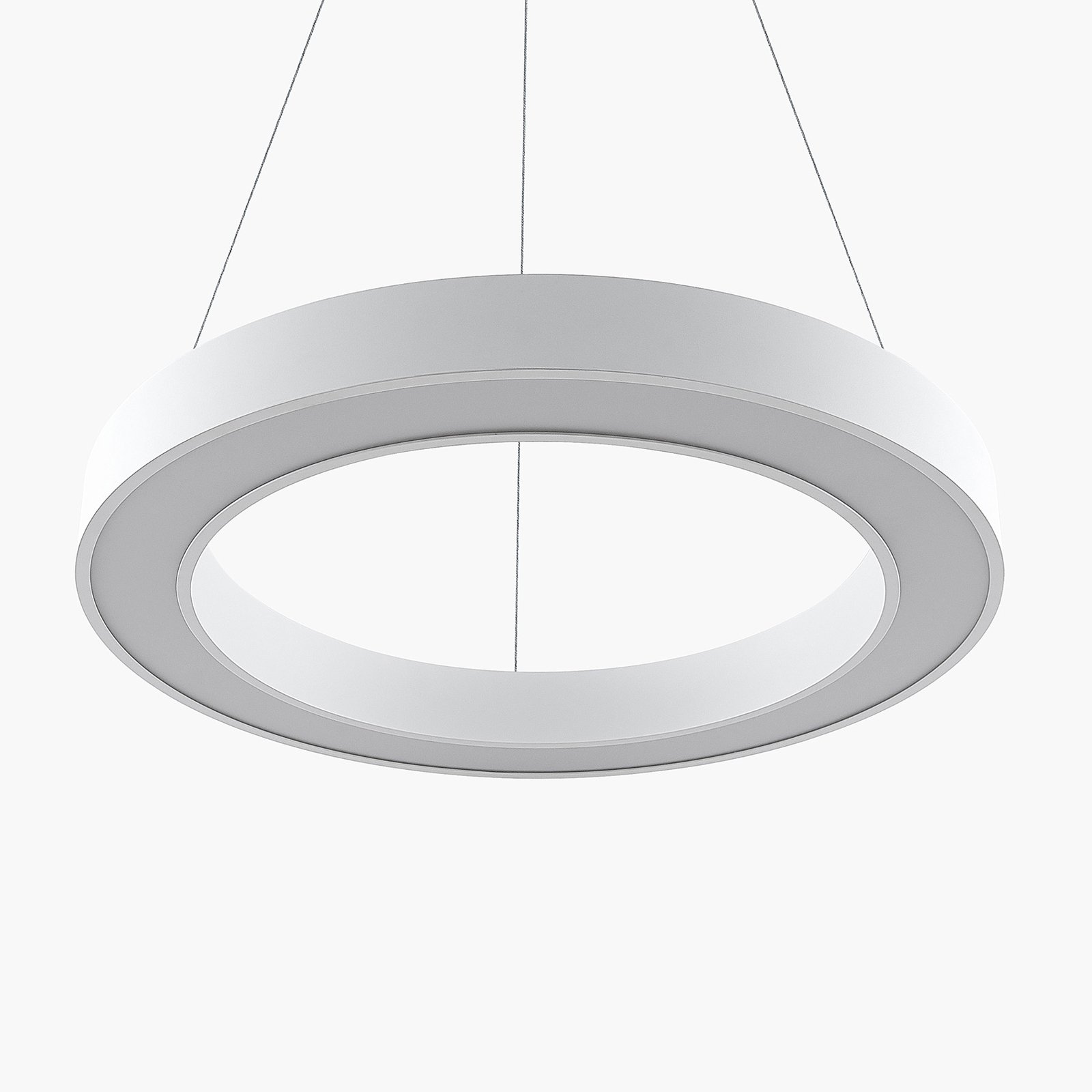 Arcchio Sharelyn LED-Pendelleuchte, Ø 80 cm, weiß, Ring, CCT
