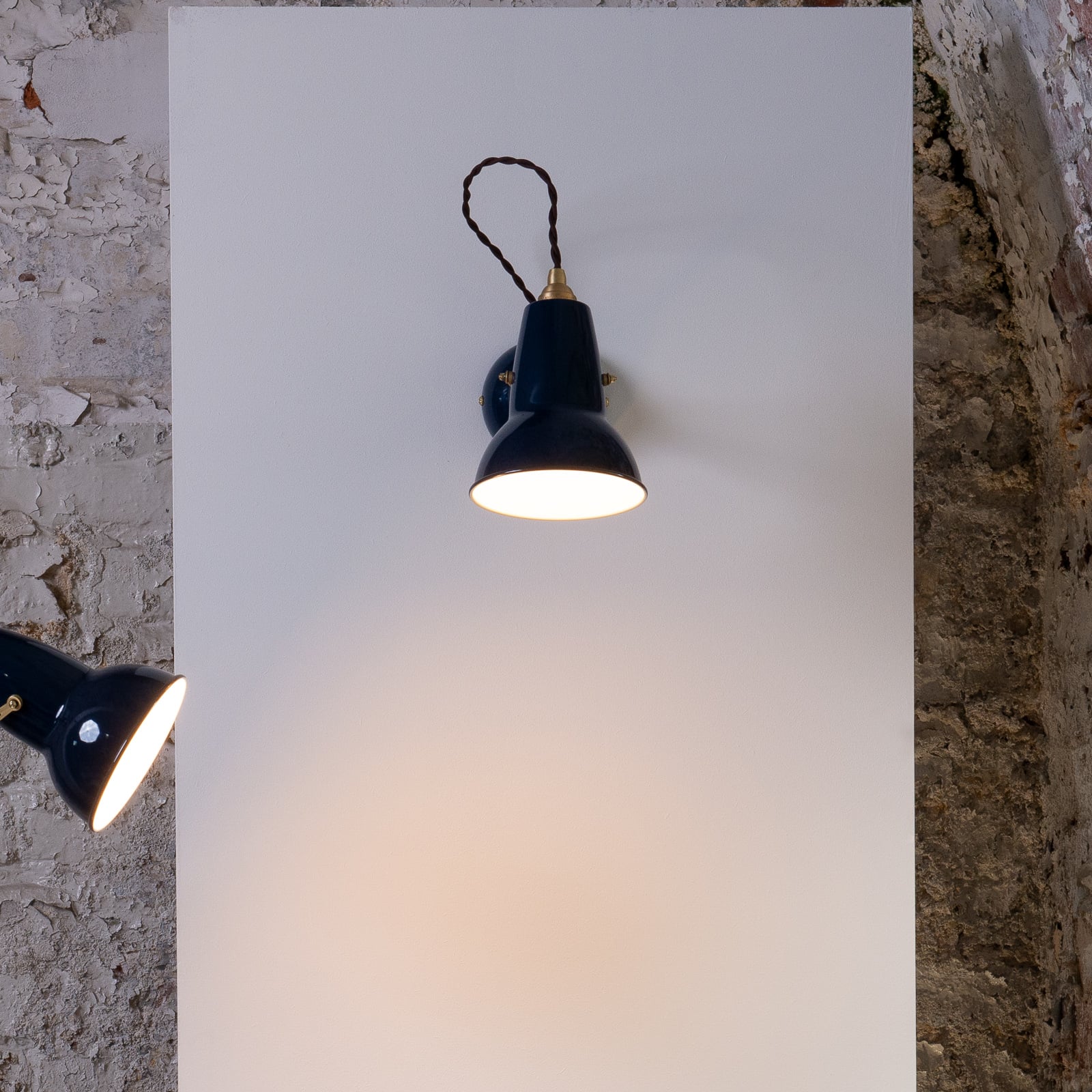 Original 1227 Brass Wandleuchte, tintenblau - Anglepoise