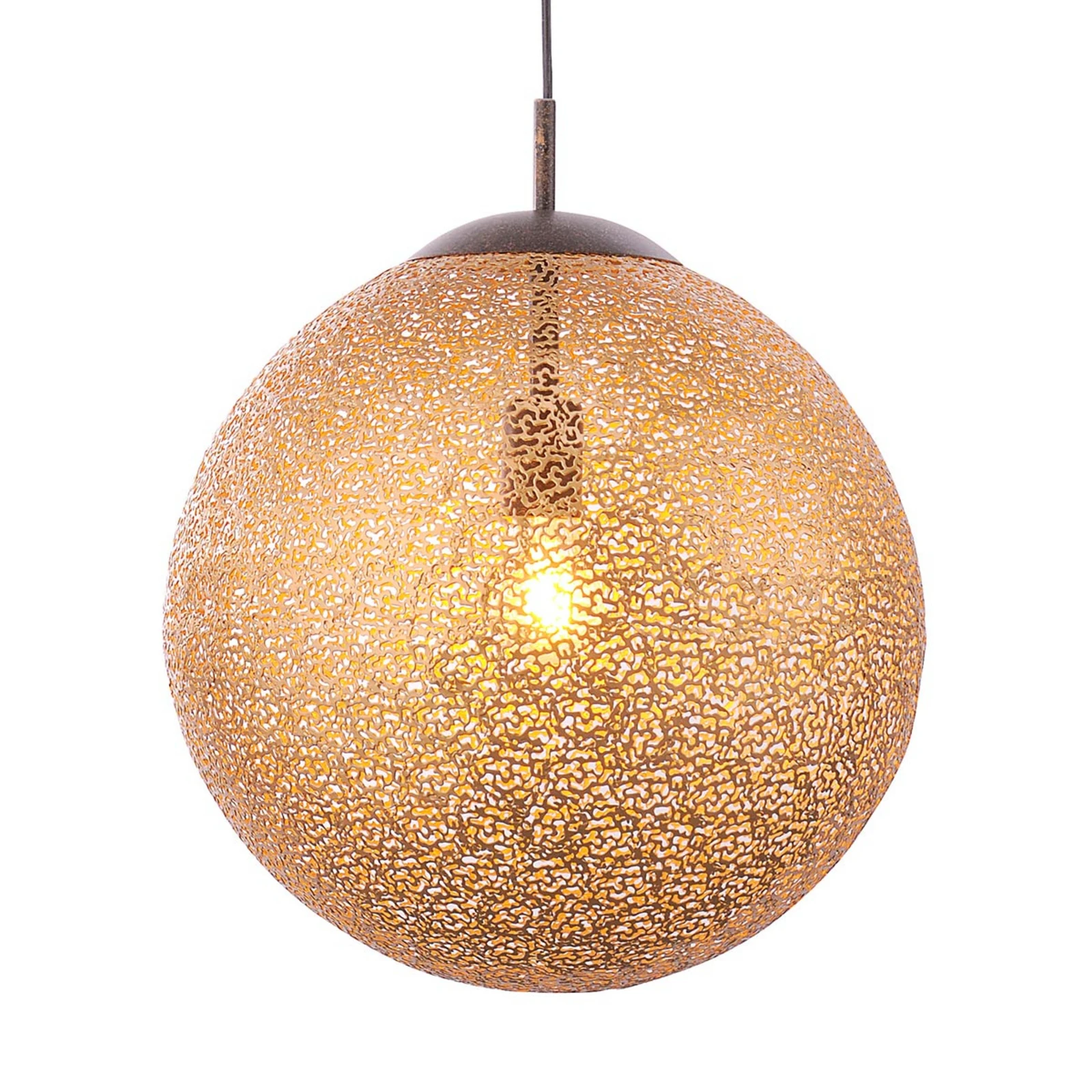 Paul Neuhaus Hängeleuchte Greta, Ø 40 cm, goldfarben, Metall