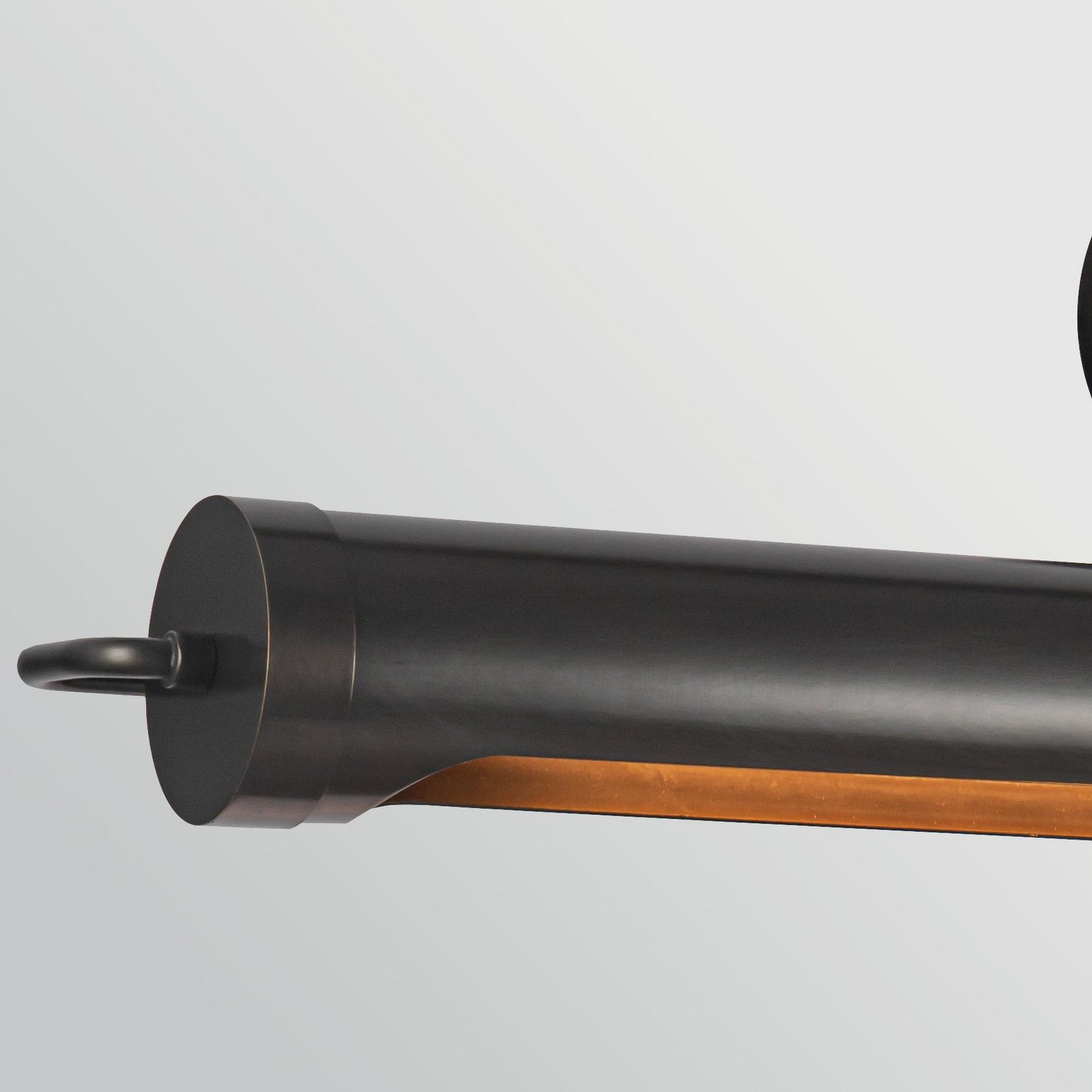 Vegglampe WYNWOOD, bronse, bredde 81 cm, metall, 2 x E27