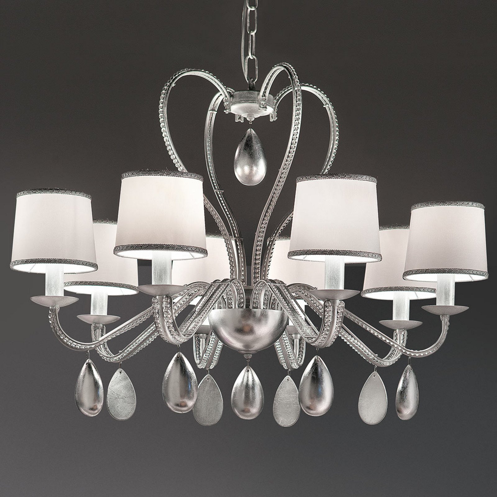 Candelabru Anouk argintiu 8 becuri