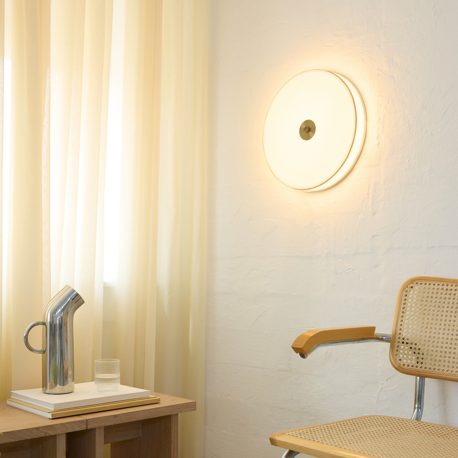 SHADE LED-kattovalaisin, beige, halkaisija 40 cm, stepdim - Halo Design