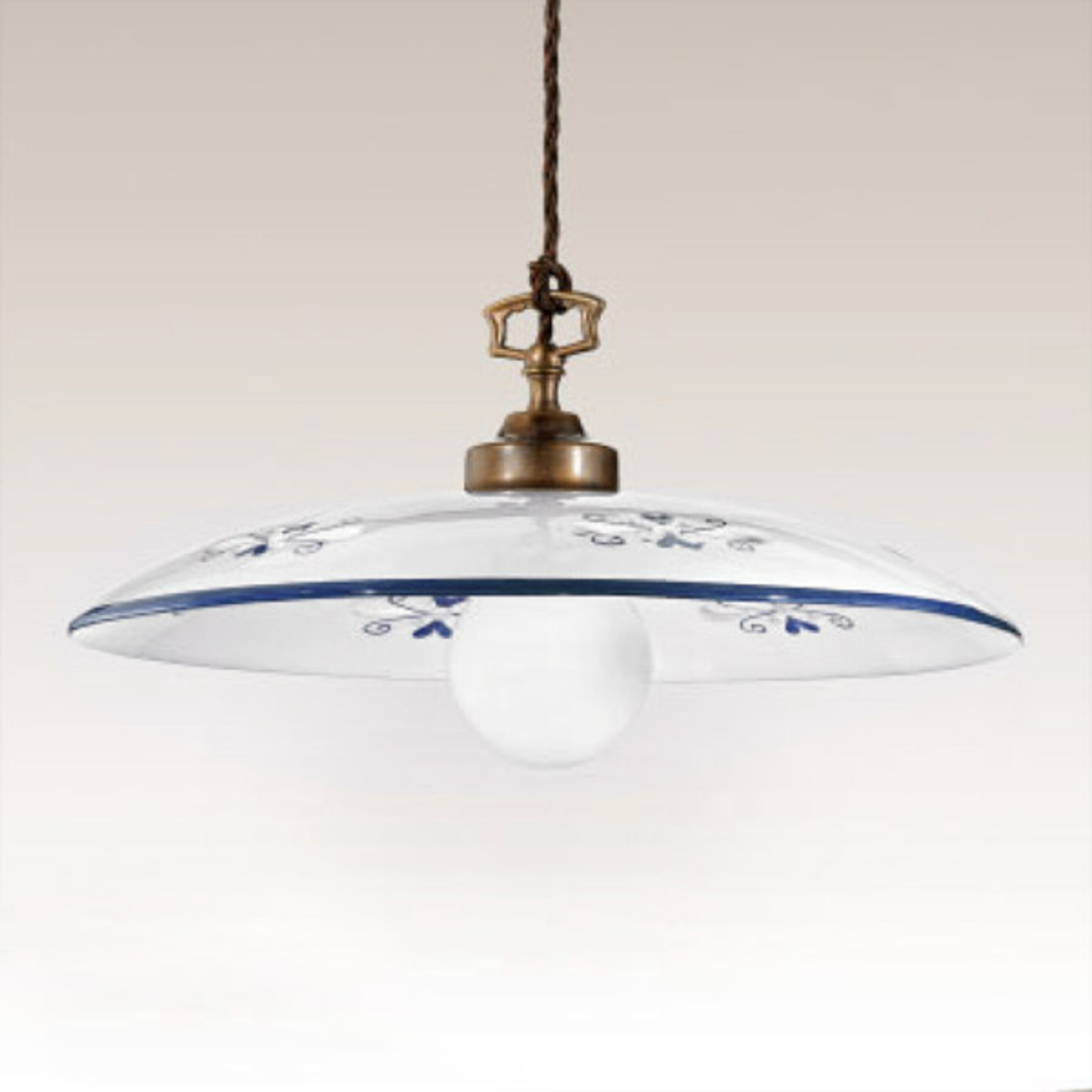 Tasteful Bassano hanging light blue