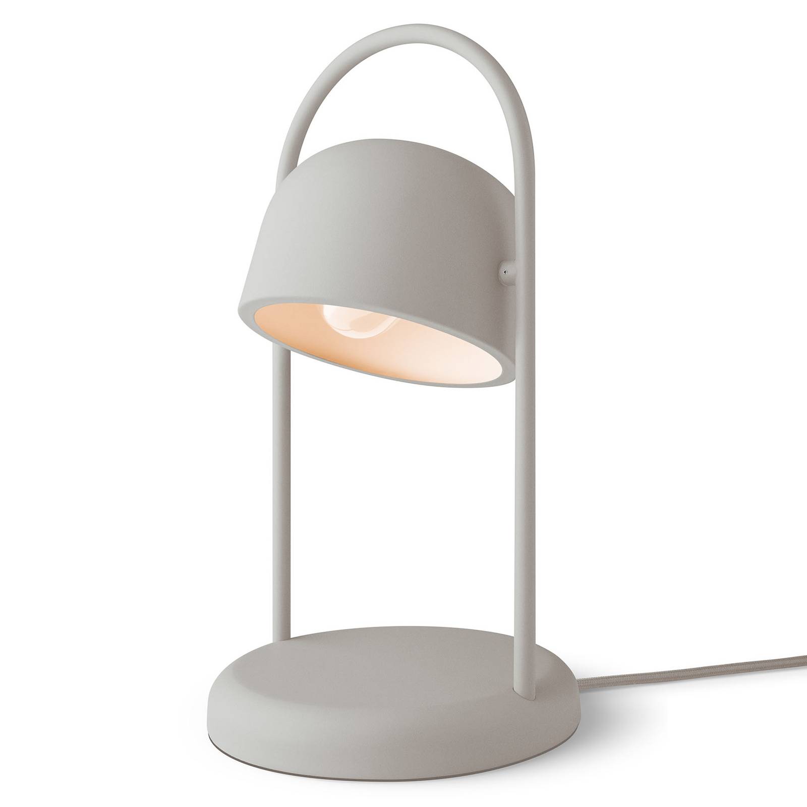 Eva Solo EVA Quay table lamp, stone grey, for Workroom / Office, steel, E27, 25 W, H: 40 cm