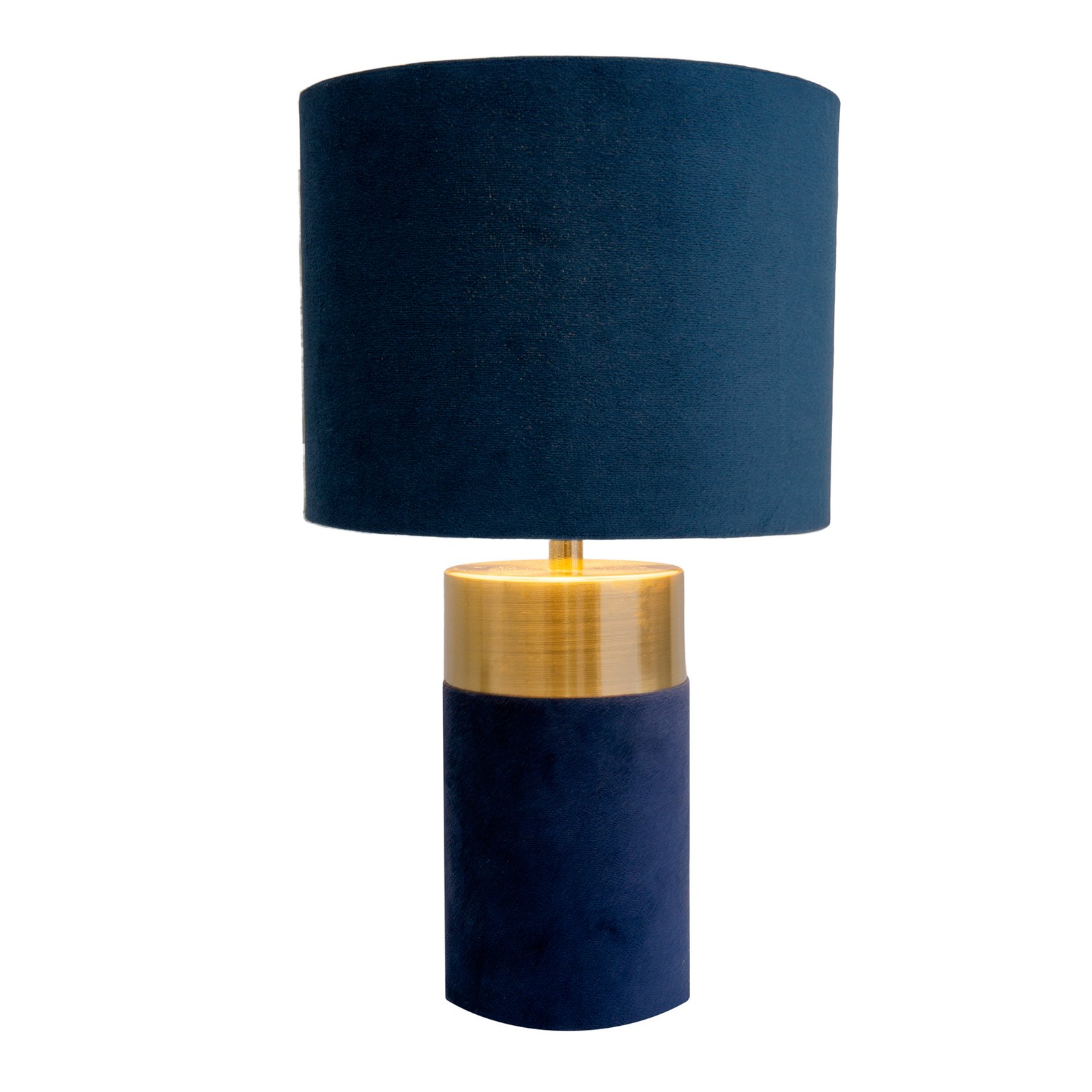 Bordlampe 3189512, tekstilskjerm, blå