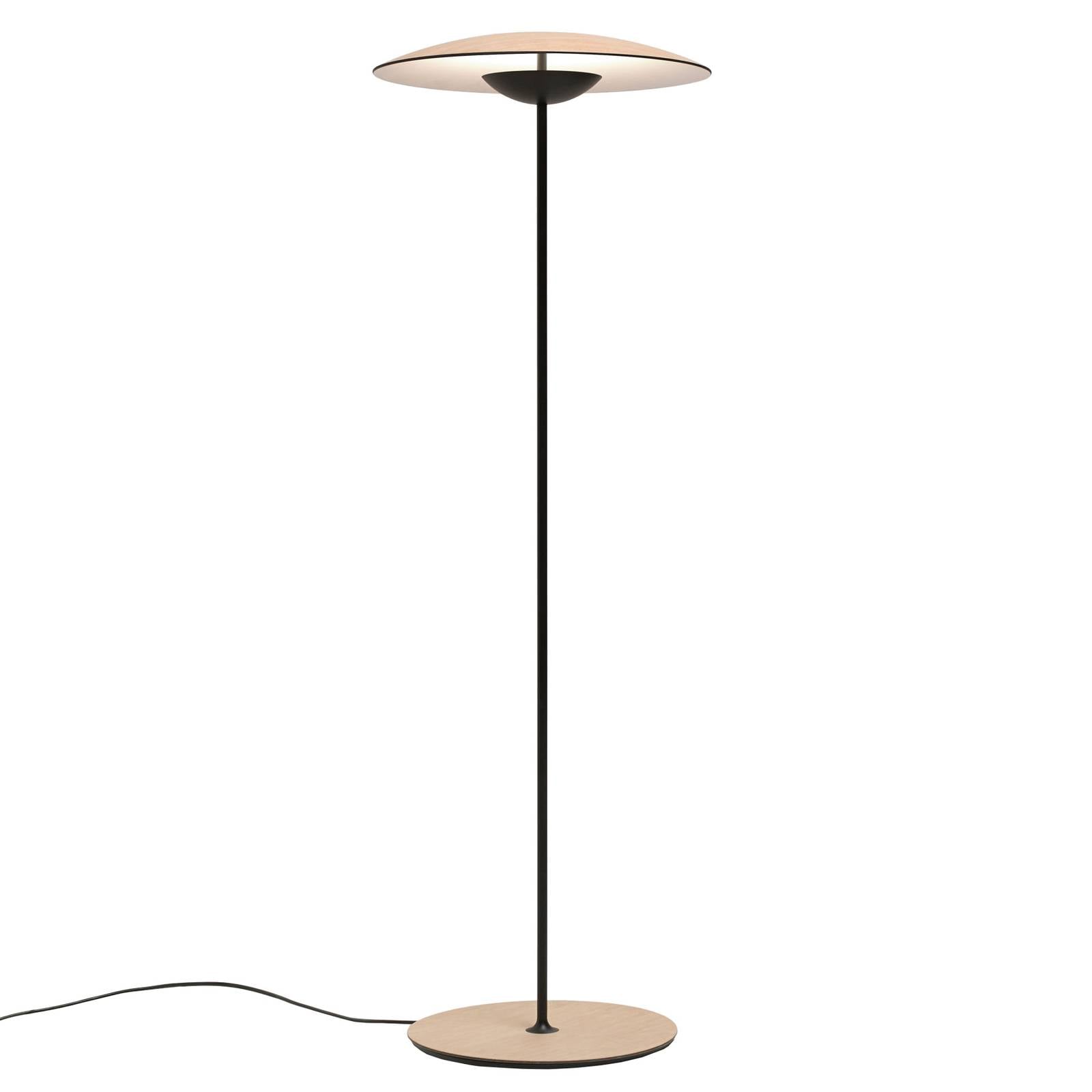 MARSET Ginger P LED-golvlampa dimbar ek/vit