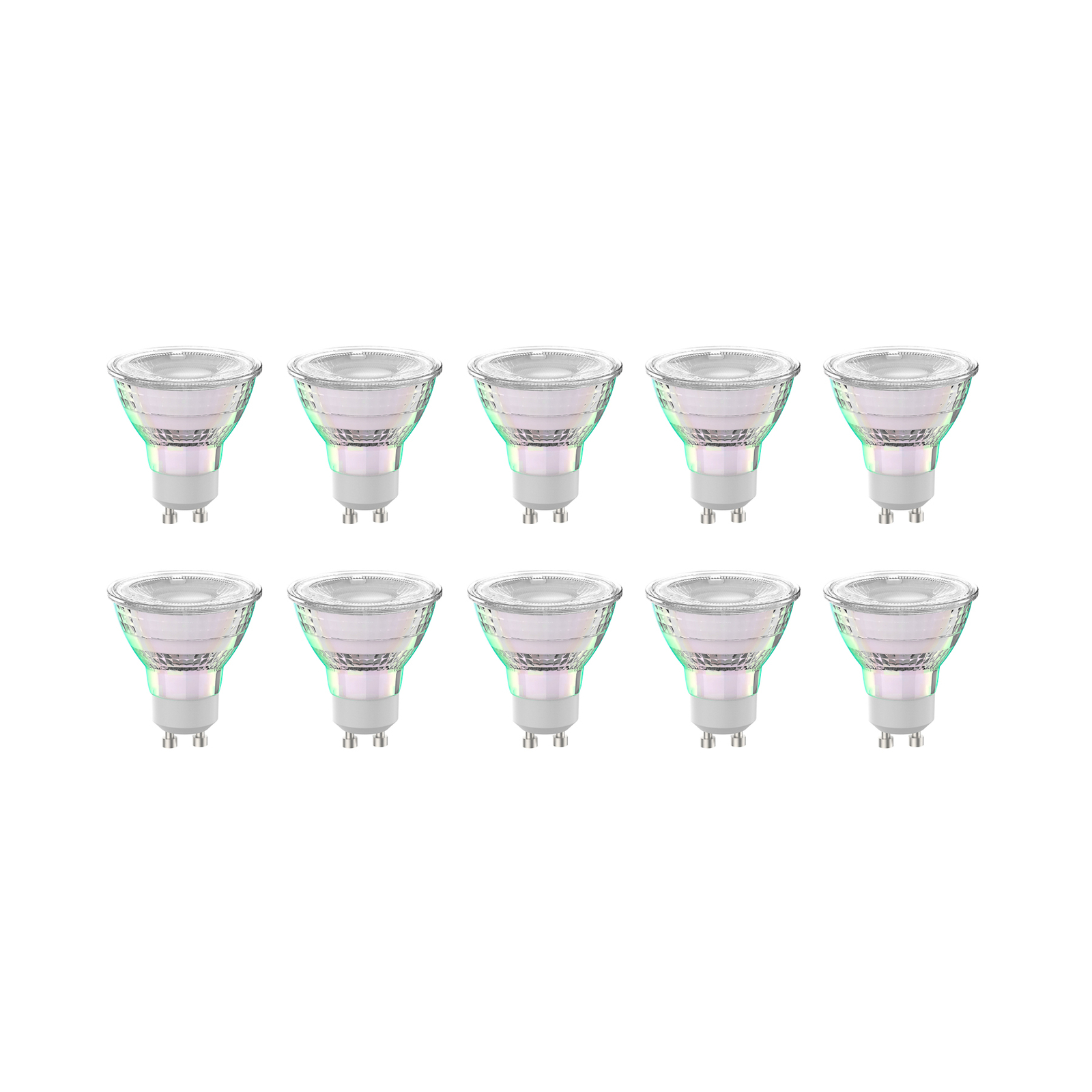 Conjunto de 10 lâmpadas LED Arcchio GU10 2.5W 6500K 450lm de vidro