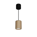 LTS Timba LED-Hängeleuchte mit Holzkorpus, rund