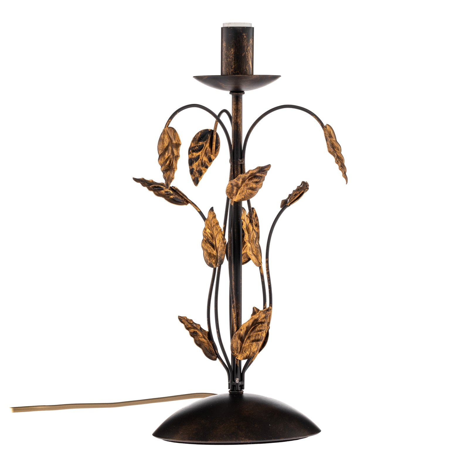 Kovová stolní lampa Collana single flame bronze