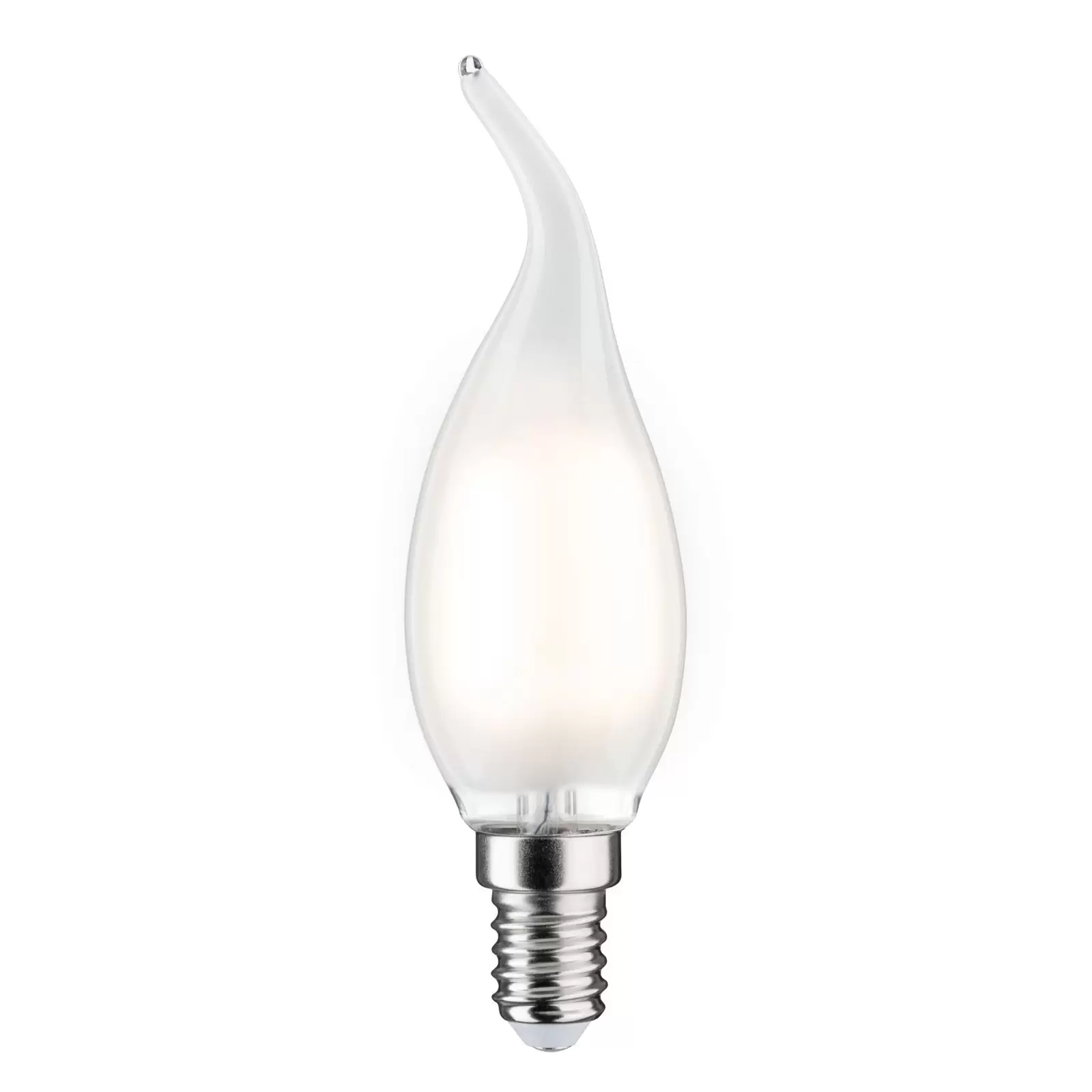 LED gyertya lámpa E14 4,8W 2700K szélfújta selyem.