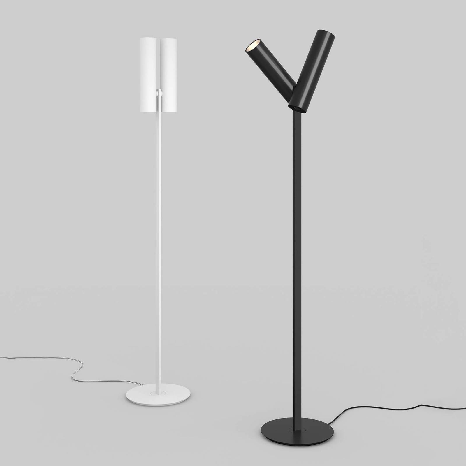 Lampa podłogowa Rotaliana Tobu F1, 3000K, 90°, czarny