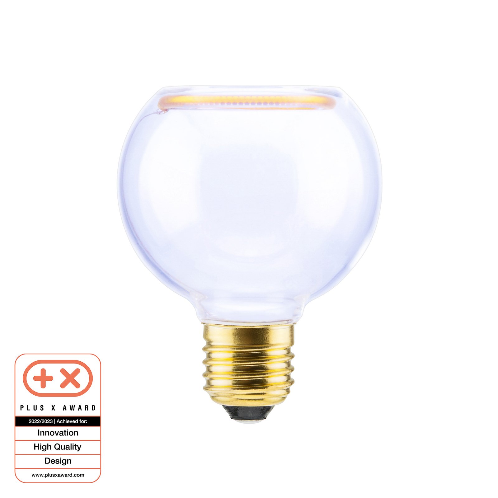 SEGULA floating globe LED bulb G80 E27 4 W clear
