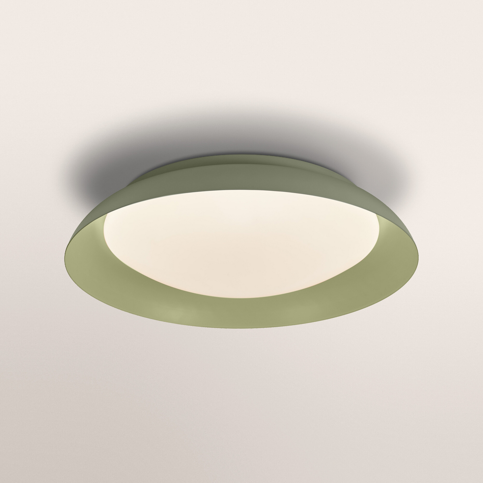 Φωτιστικό οροφής LED ORBIS PLATE της OSRAM, πράσινο, Ø 48 cm, clickdim Φωτιστικό οροφής LED ORBIS PLATE της OSRAM, πράσινο, Ø 48 cm, clickdim