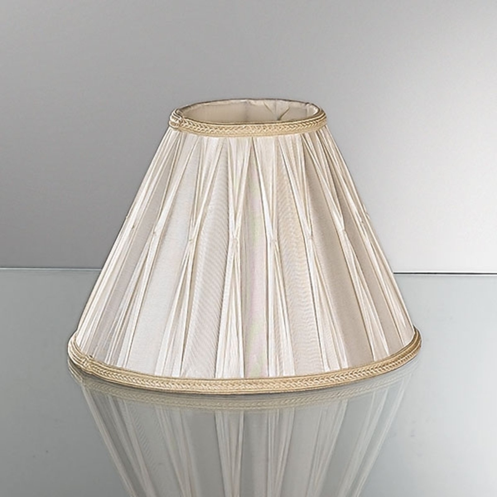 Abażur z plisow. tkaniny do lamp stołowych 30,5 cm