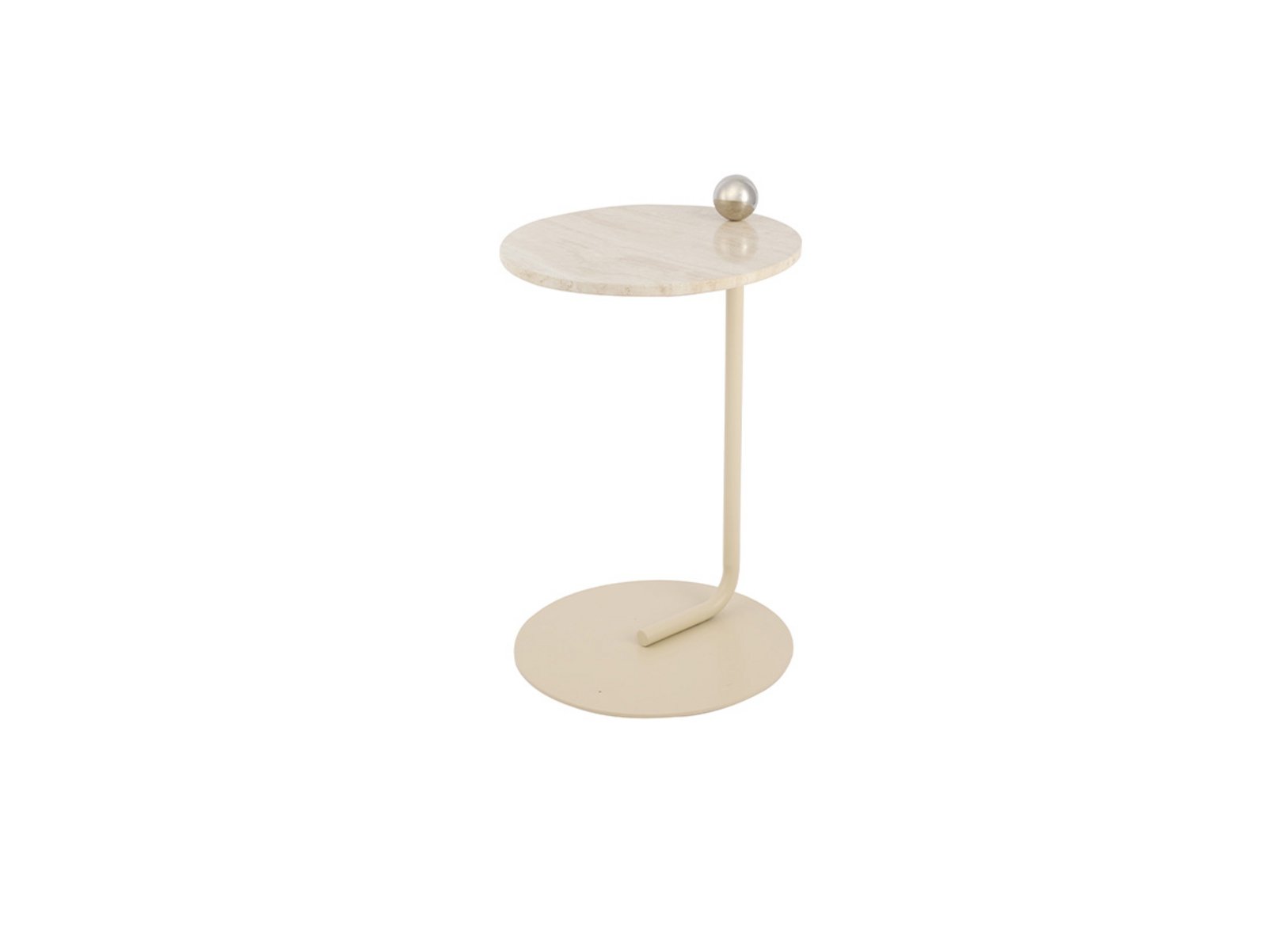 Castellum Sidobord Ø40xH60 Ljus Sand/Travertine - AYTM