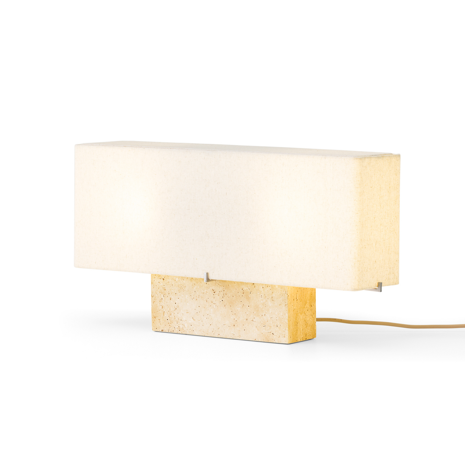 Nonna bordlampe, travertin-/sandfarvet, højde 30 cm - Audo
