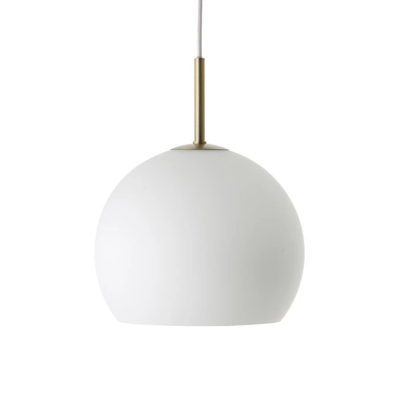 FRANDSEN – Ball Glass Pendelleuchte Ø25 Opal Weiß