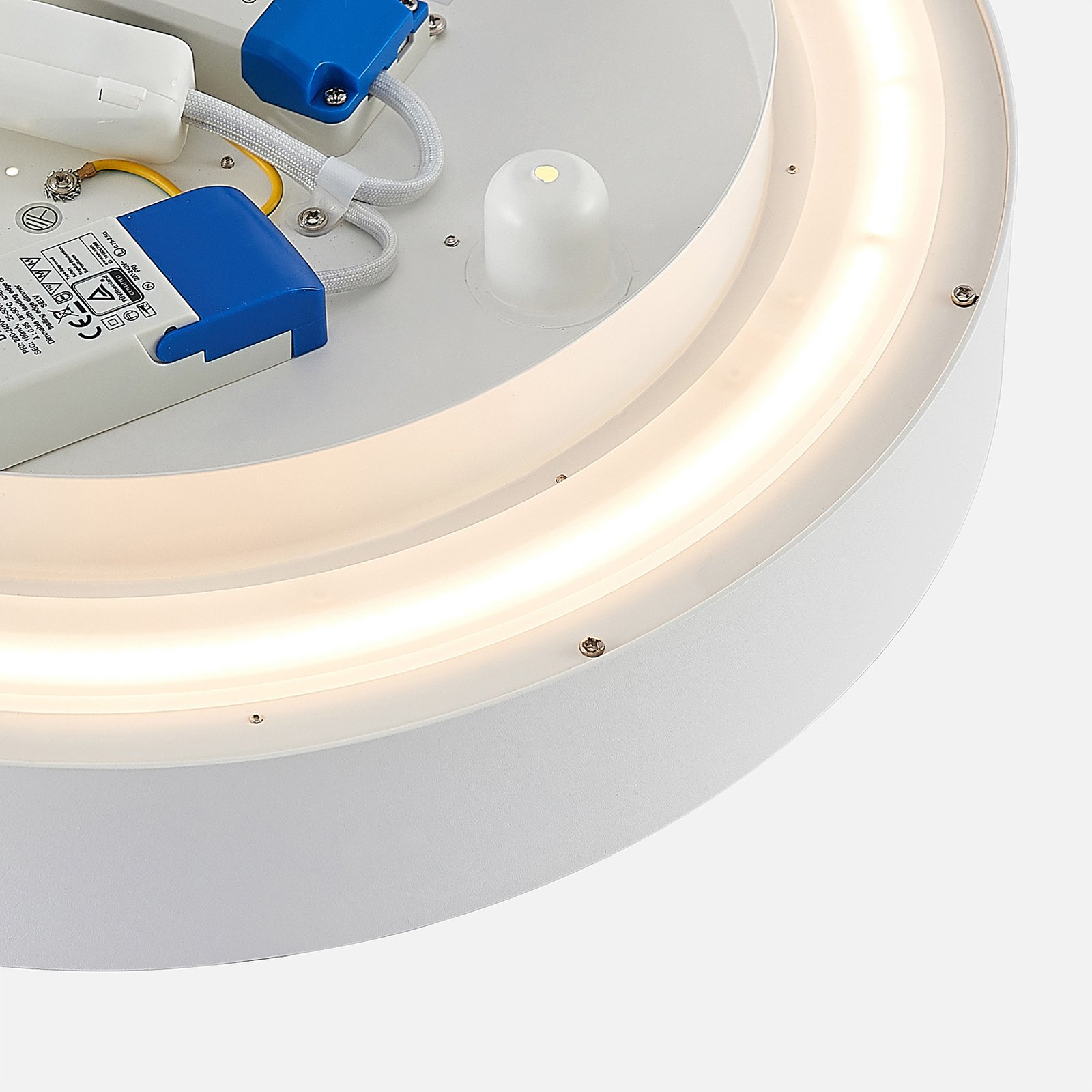 Arcchio LED-Deckenlampe Vanida, weiß, Ø 40 cm, up/down
