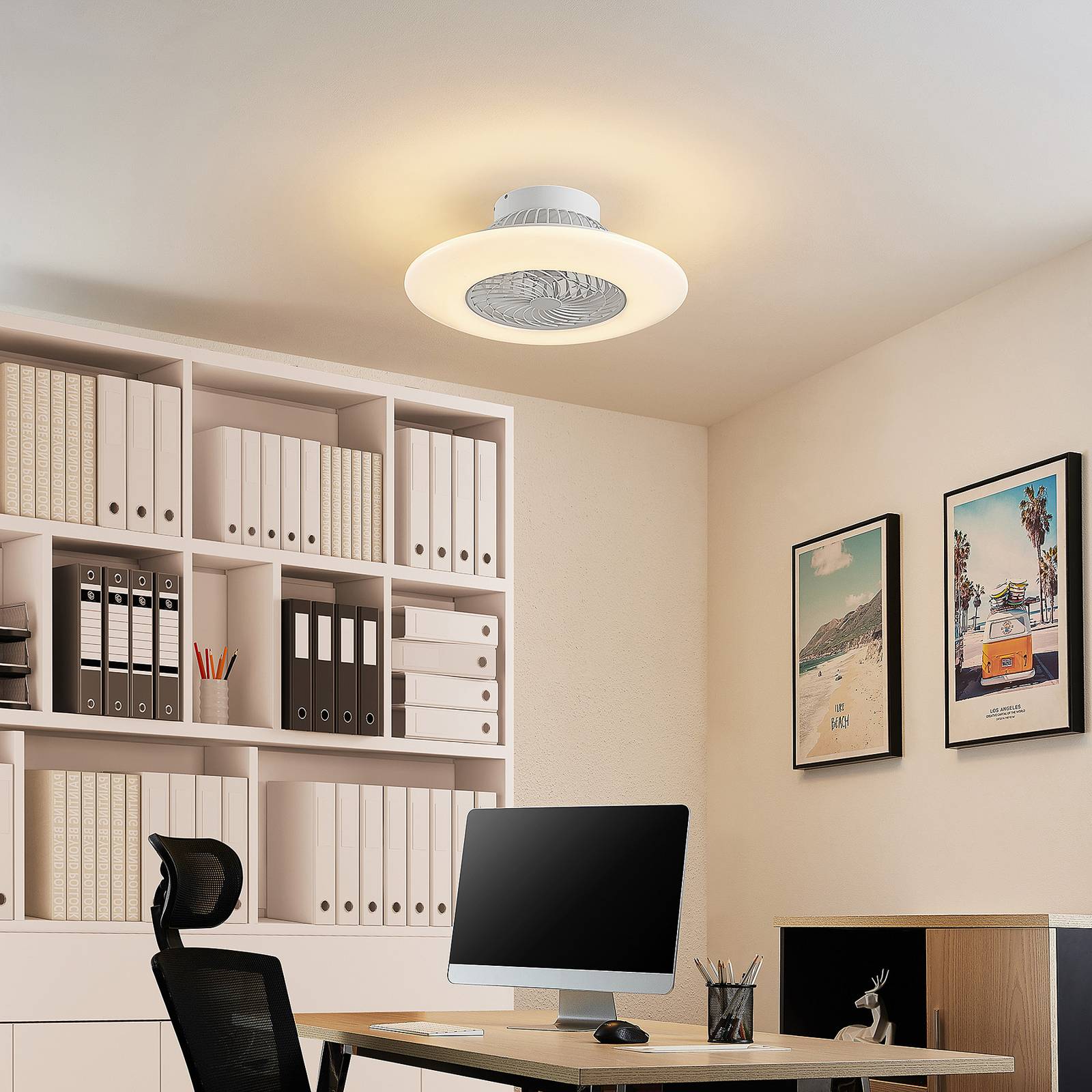 Levně Starluna Arnick LED stropní ventilátor, bílá