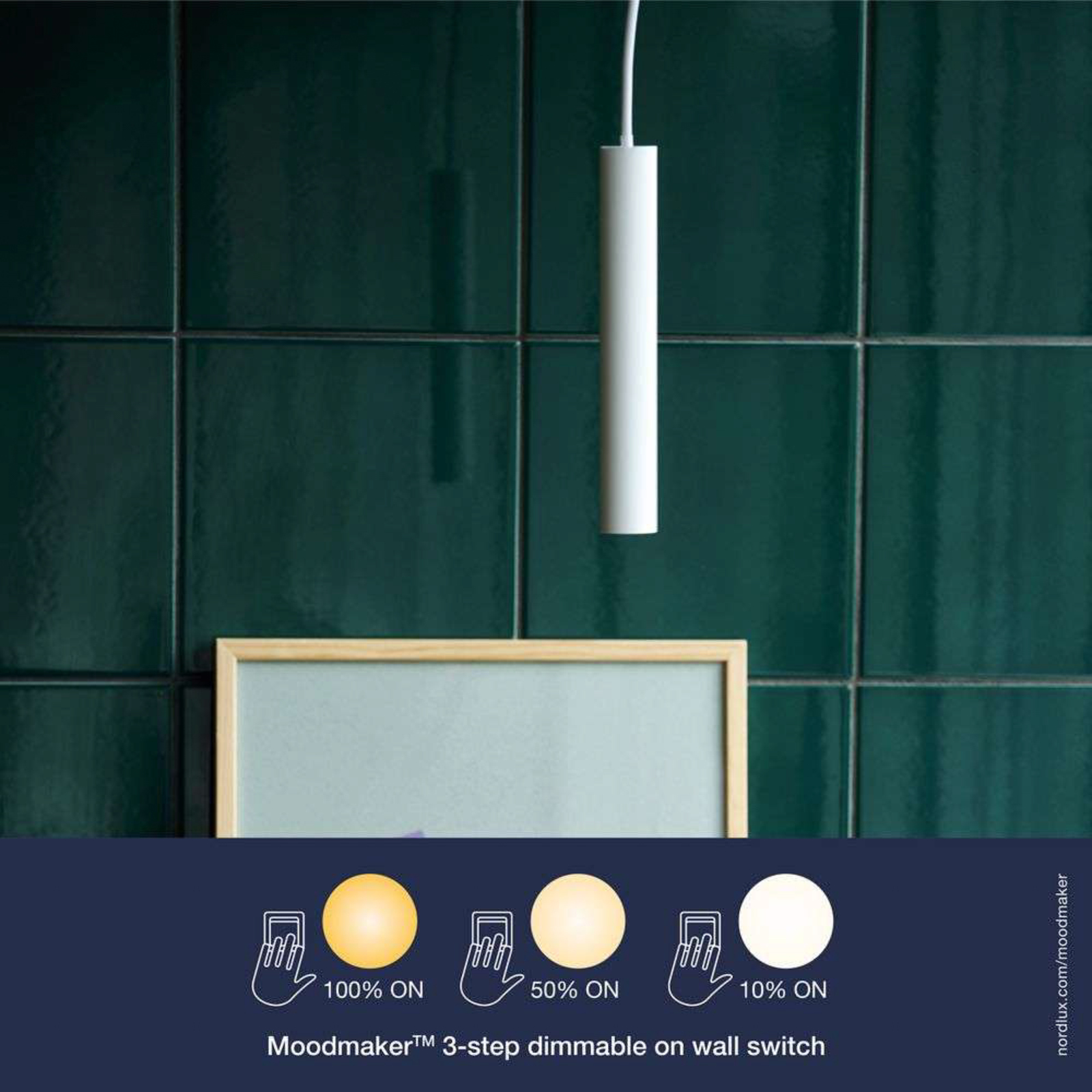 Omari LED Lustră Pendul White - Nordlux