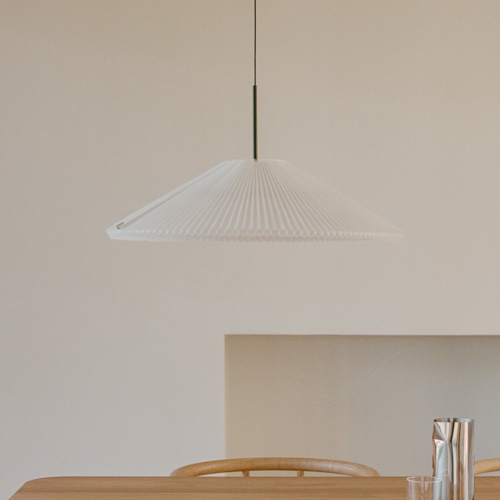 New Works suspension LED Nebra, Ø 70 cm, blanc, adaptable