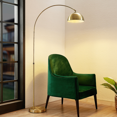 Lindby Lennart standerlampe, antik messing