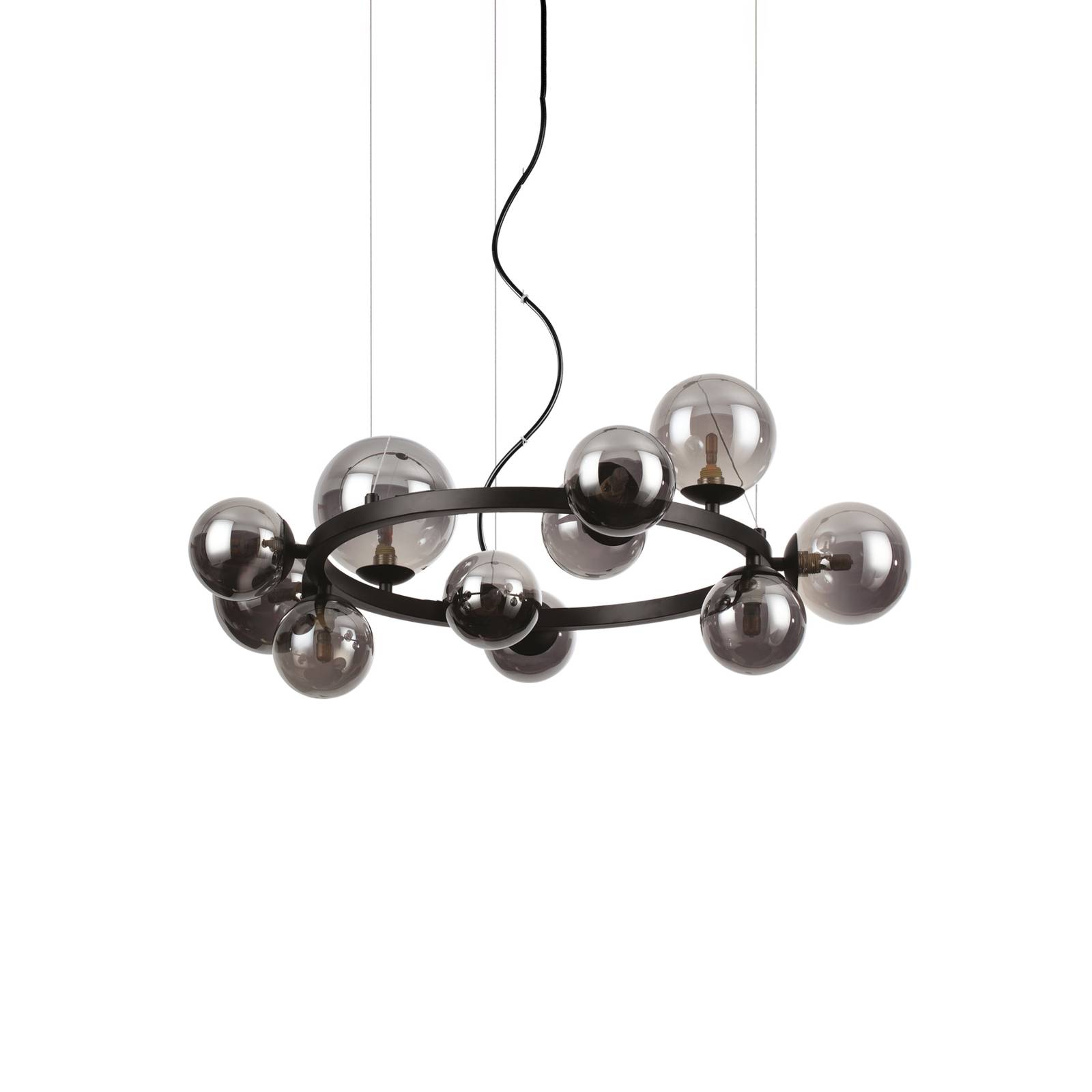 Ideallux Ideal Lux Perlage Suspension noir/noir 11flg Ø 73