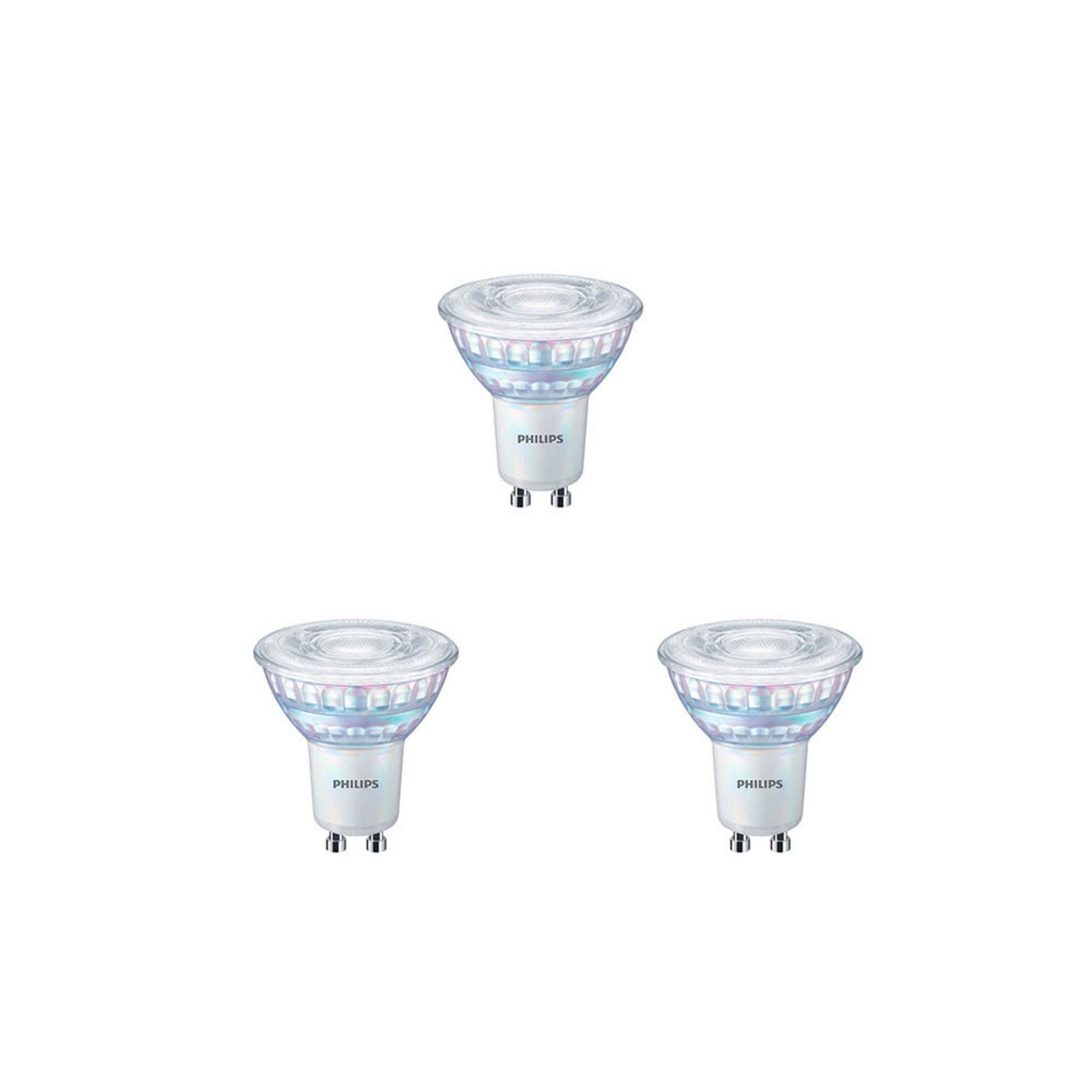 3-pack Žárovka LED 4W (50W/345lm) 3000K Stmívatelné GU10 - Philips