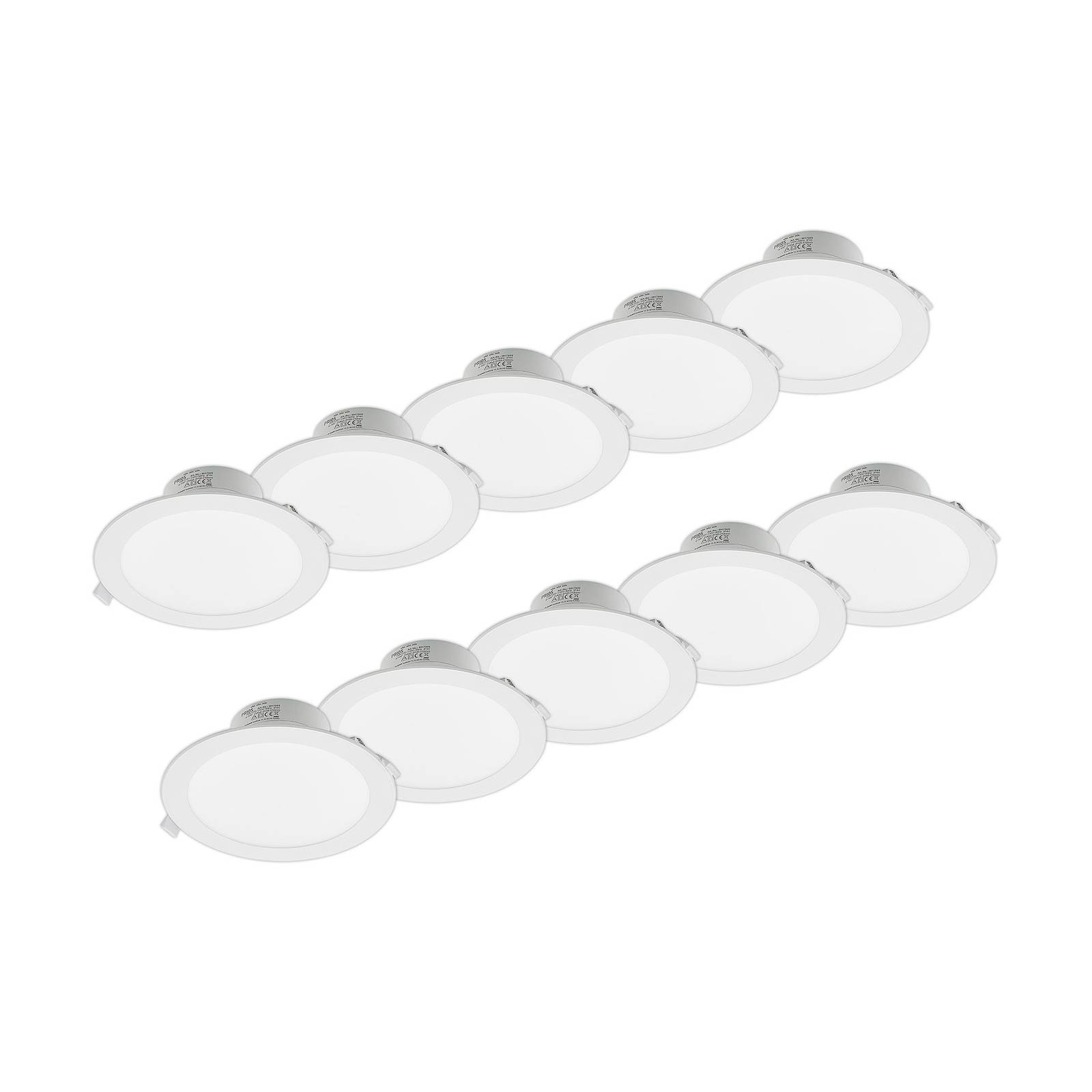 Prios Rida LED süllyesztett lámpa 22,5cm 25W 10