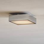 Decor Walther Cut LED-plafondlamp, chroom, 18x18cm