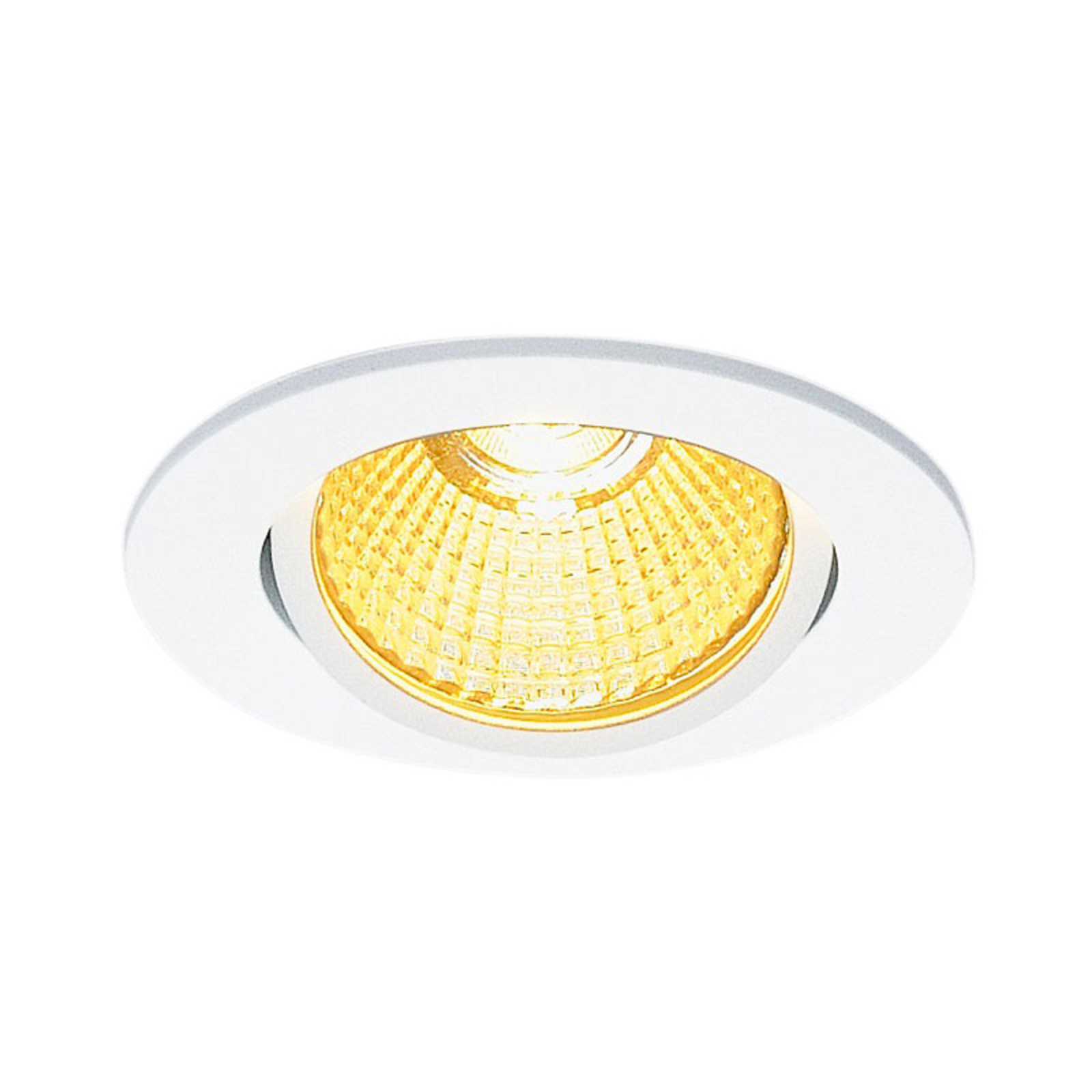 SLV New Tria 68 LED recessed light, round, white, for Living / Dining Room, aluminium, 7.2 W, energy efficiency: A+, H: 4 cm