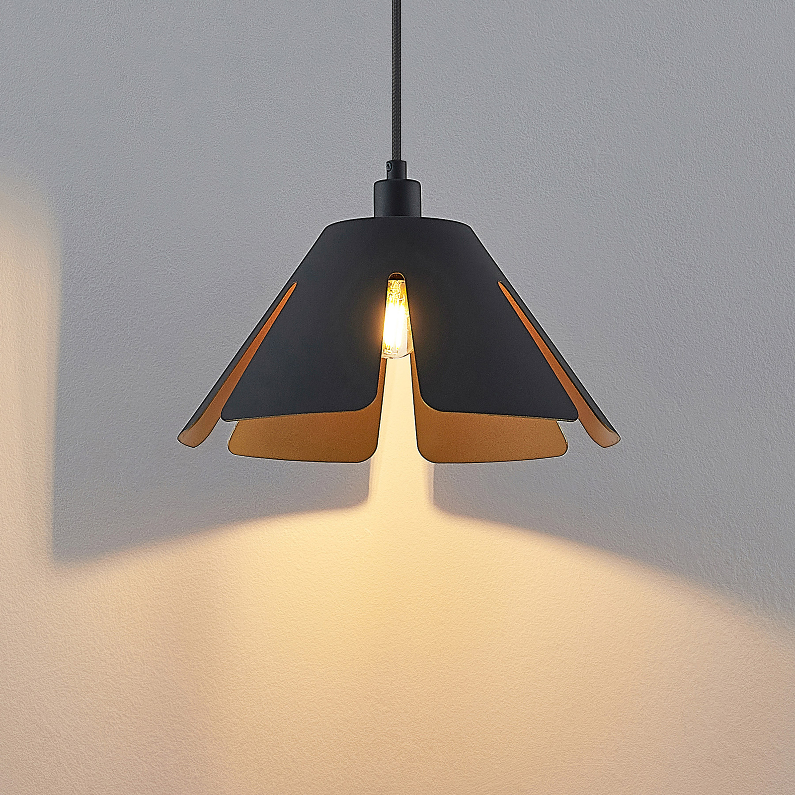 Lucande Jemmily pendant lamp, one-bulb, 30 cm