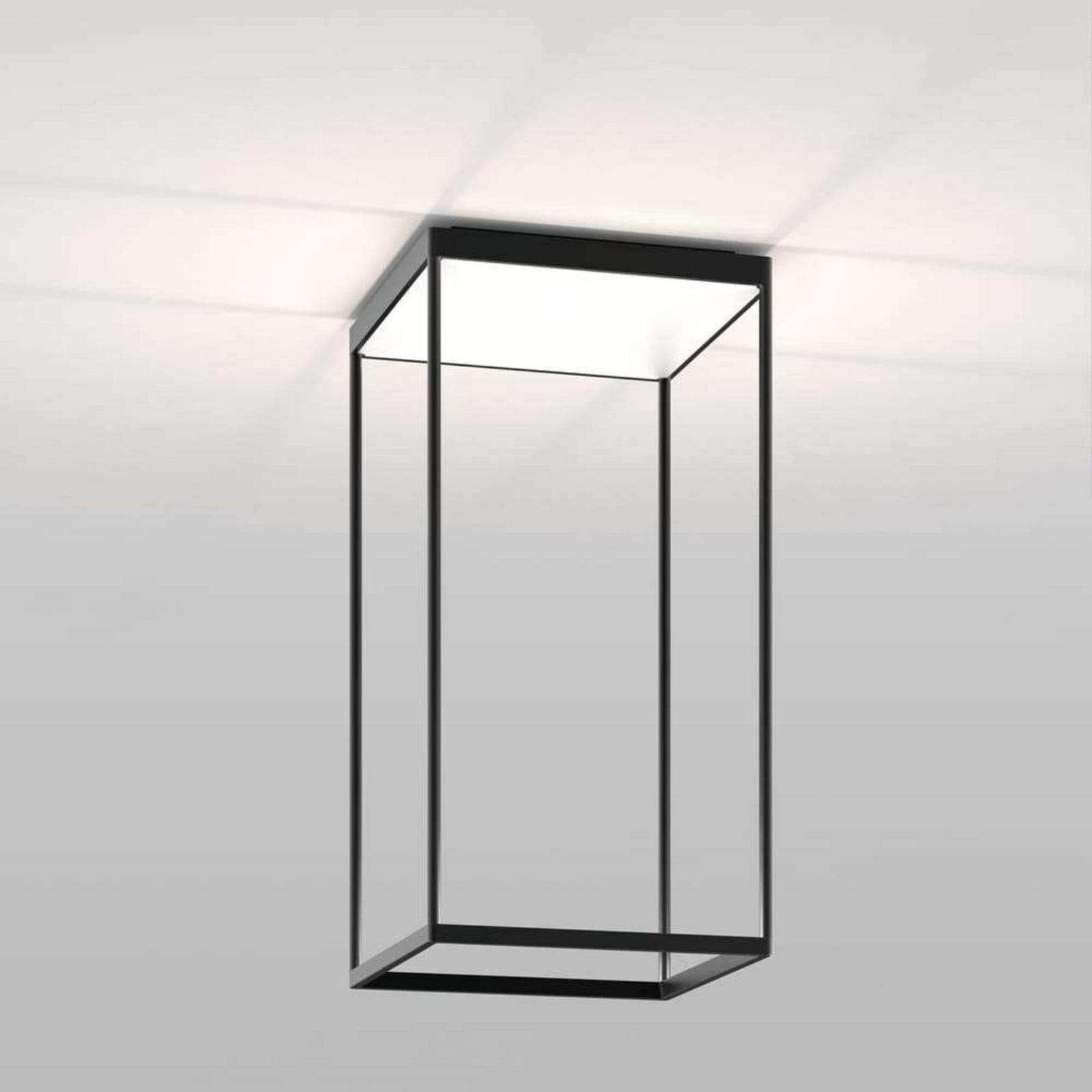 Reflex 2 LED-loftlampe, glas, sort Serien Lighting - Stue - Aluminium