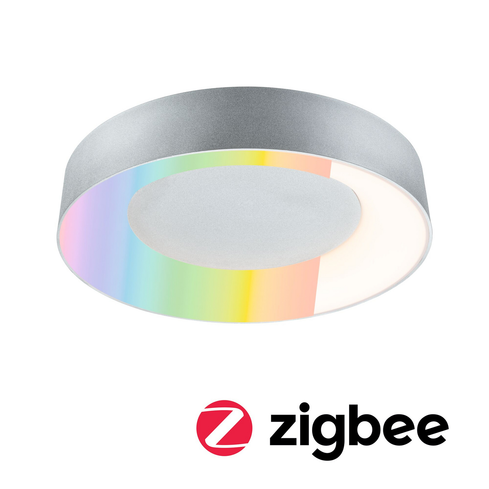 Lampa sufitowa Paulmann Smart LED Casca, aluminium, Ø 40 cm, RGBW, IP44 Lampa sufitowa Paulmann Smart LED Casca, aluminium, Ø 40 cm, RGBW, IP44