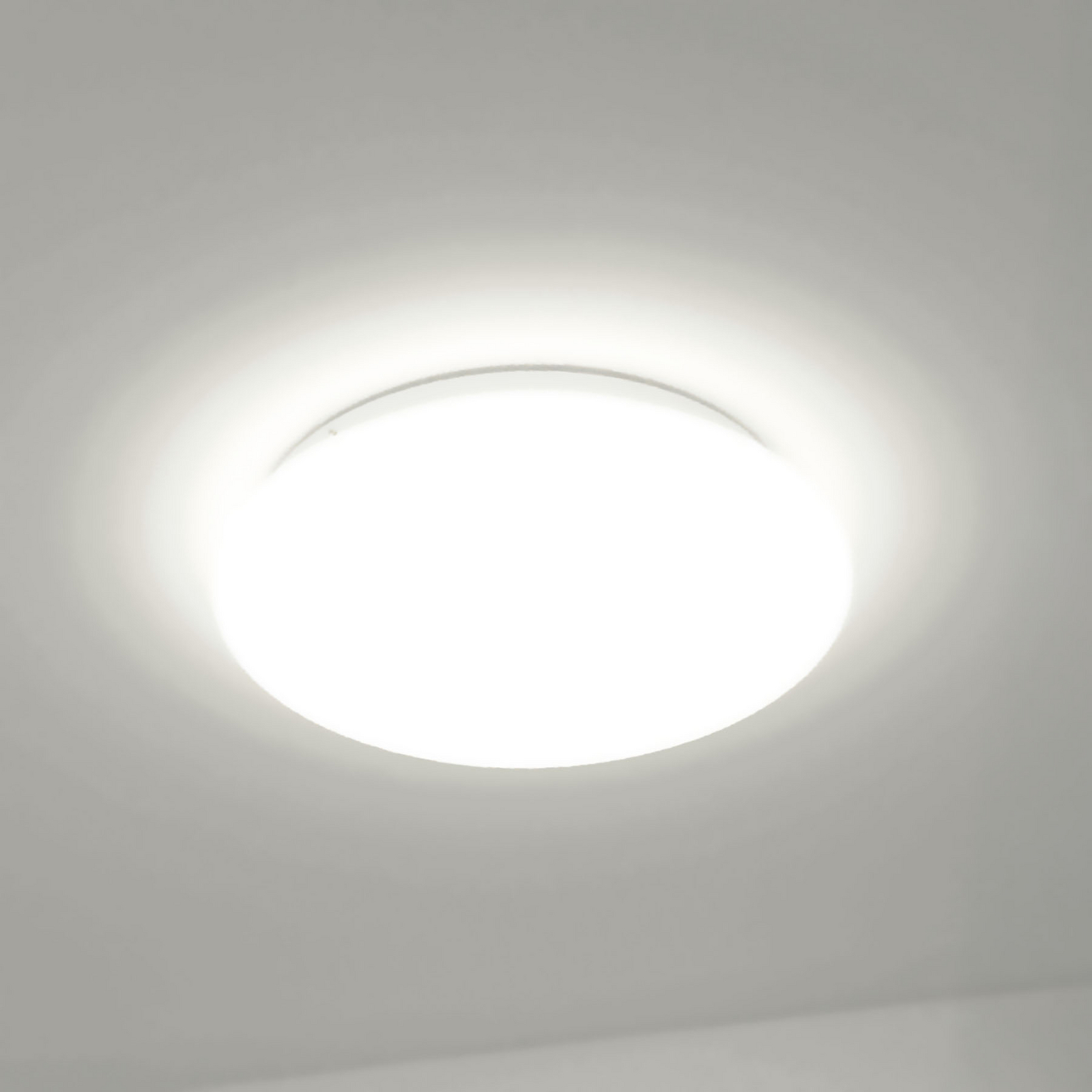 DOTLUX LED stropna svjetiljka LUNA, bijela, Ø 49 cm, 33 W, CCT IP44