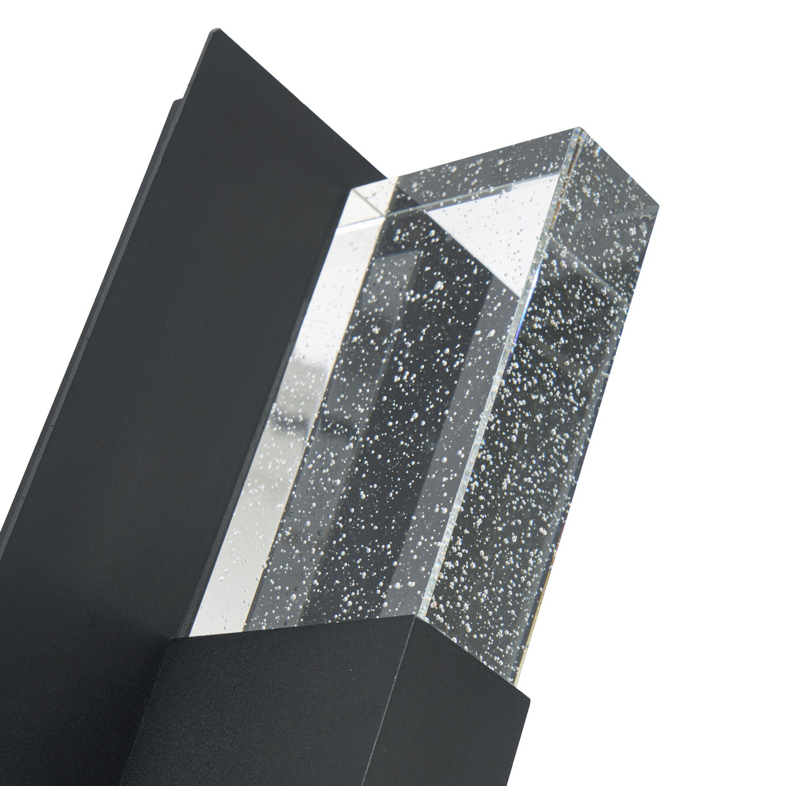 Lucande LED-Außenwandlampe Velune, anthrazit/klar, 46cm, CCT